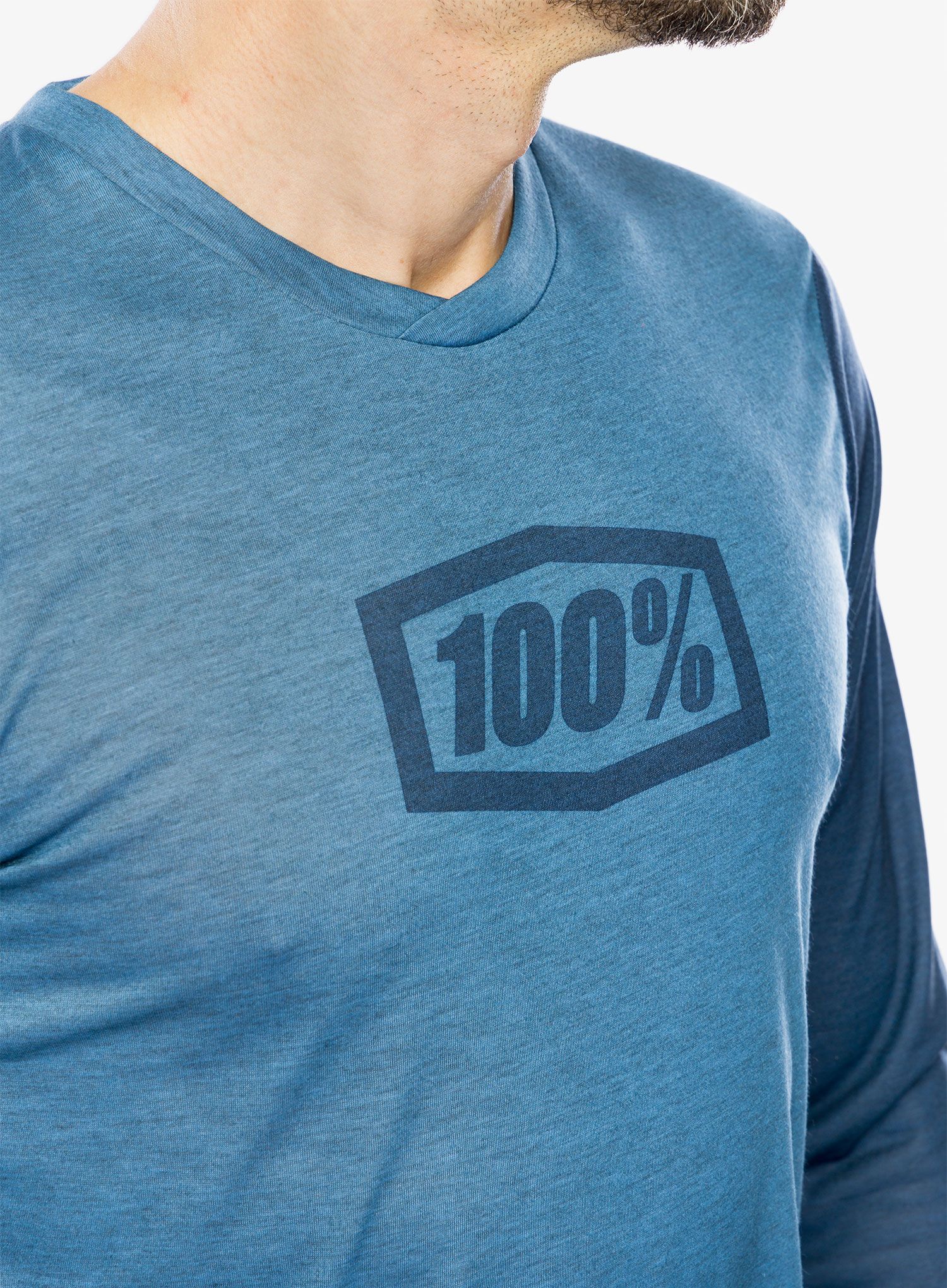 Kolesarska jopa 100% Airmatic Long Sleeve Jersey - slate blue