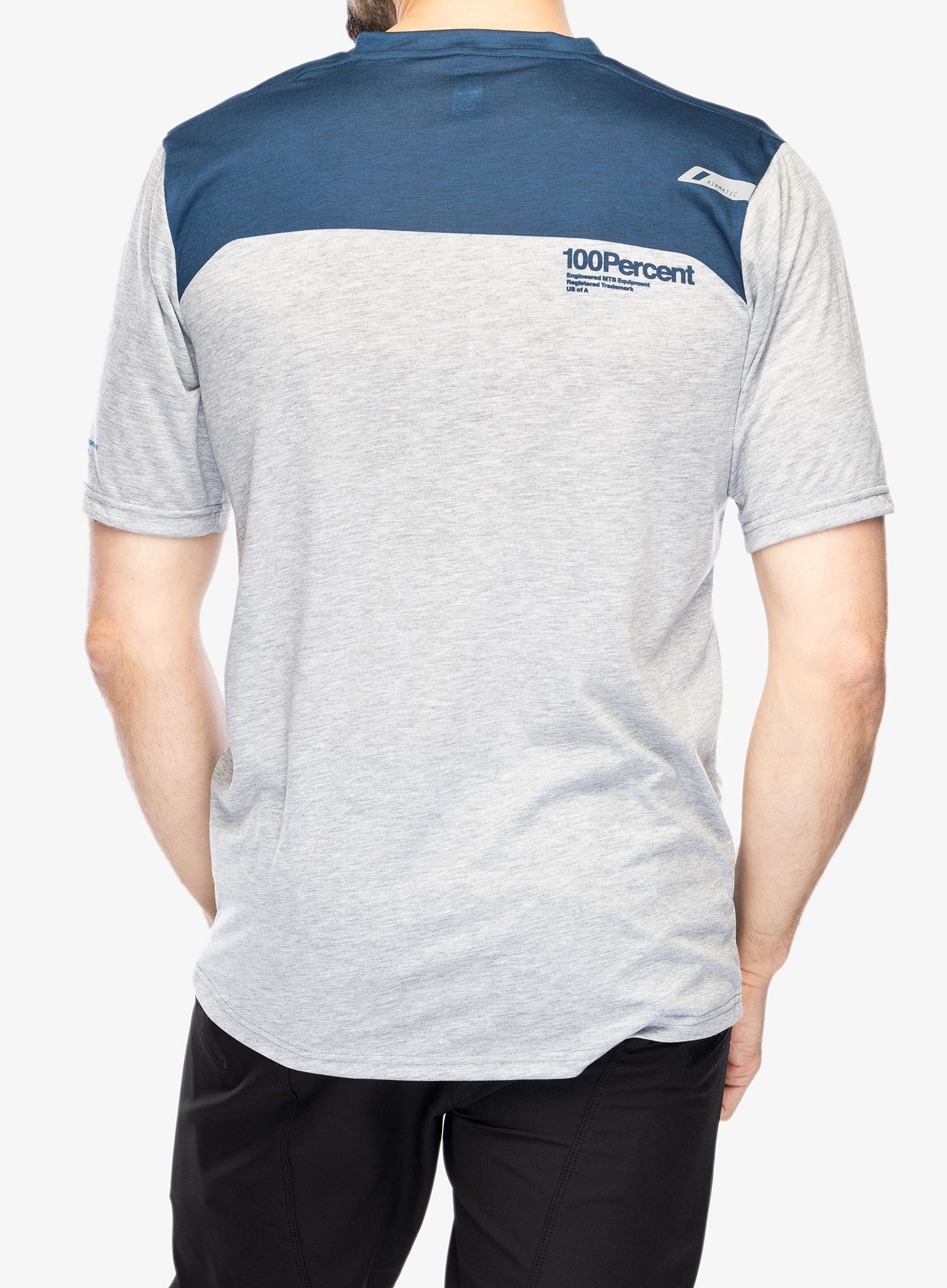 Kolesarska majica 100% Airmatic Short Sleeve Jersey - grey/midnight