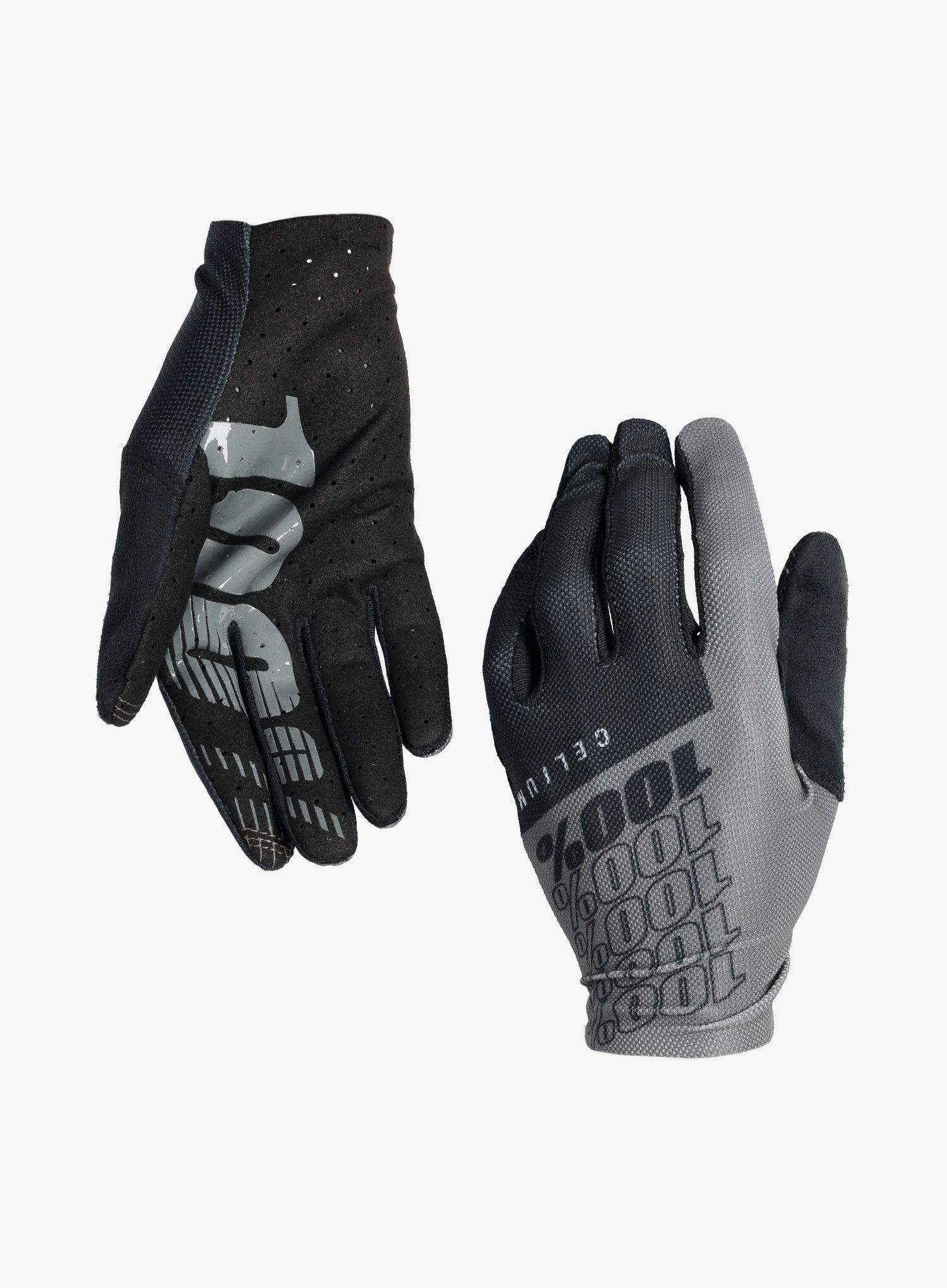MTB rokavice 100% Celium - black/grey