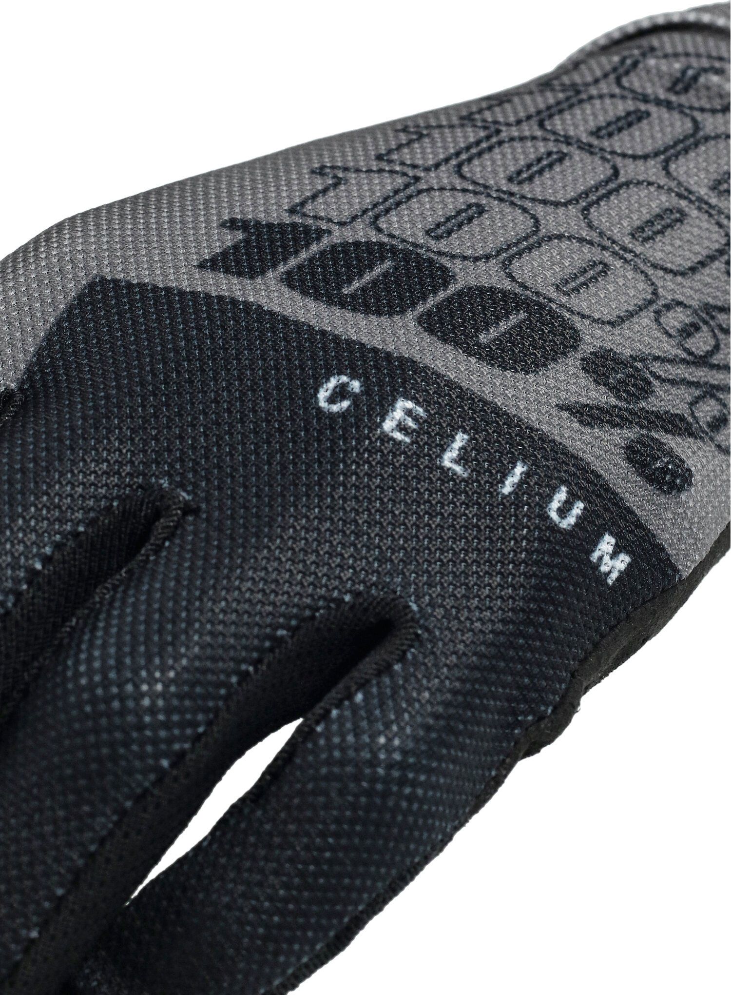 MTB rokavice 100% Celium - black/grey