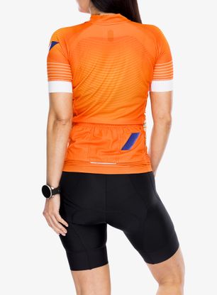 Ženska kolesarska majica 100% Exceeda Jersey - orange