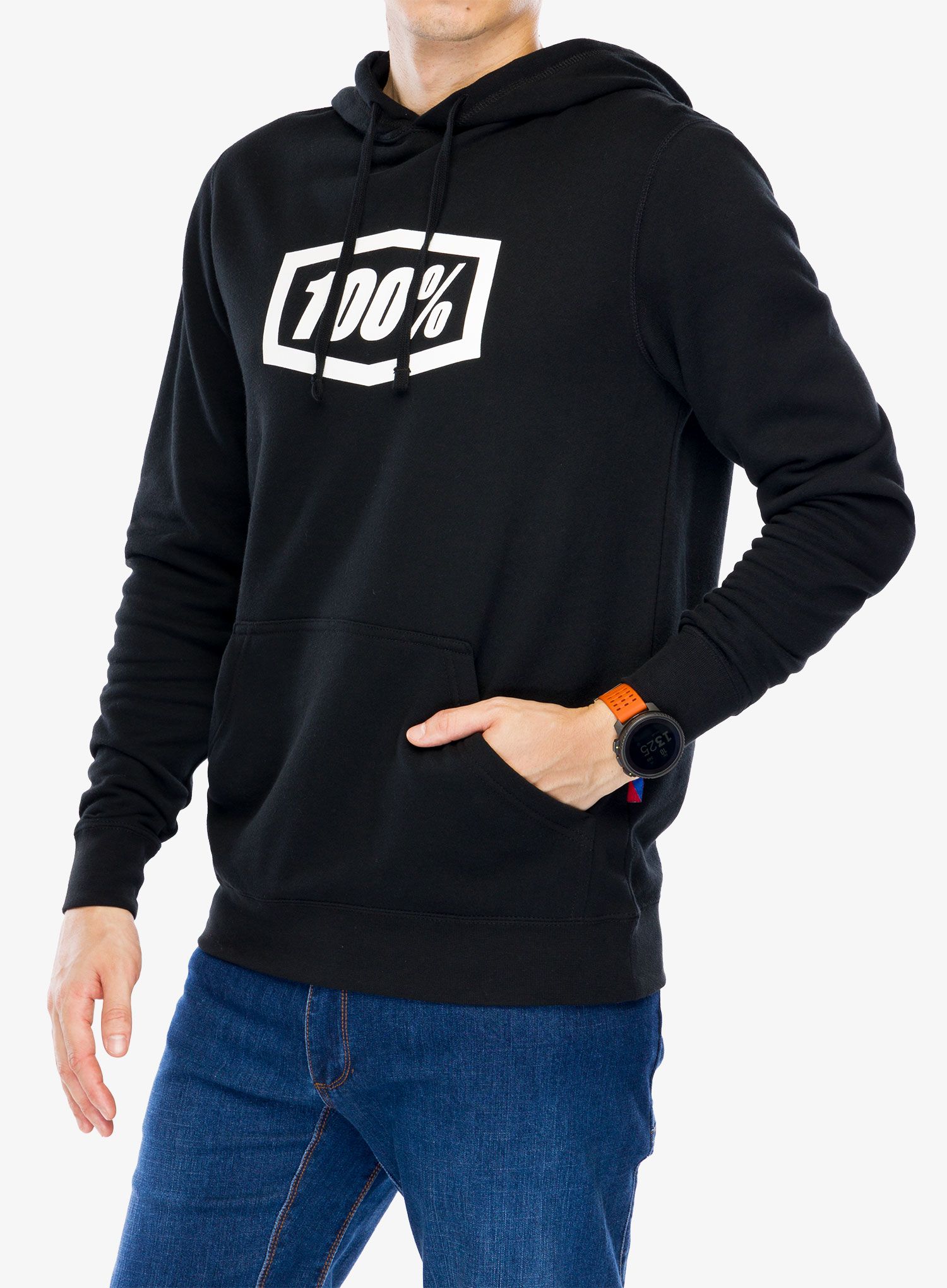 Jopica s kapuco 100% Icon Hoodie - black