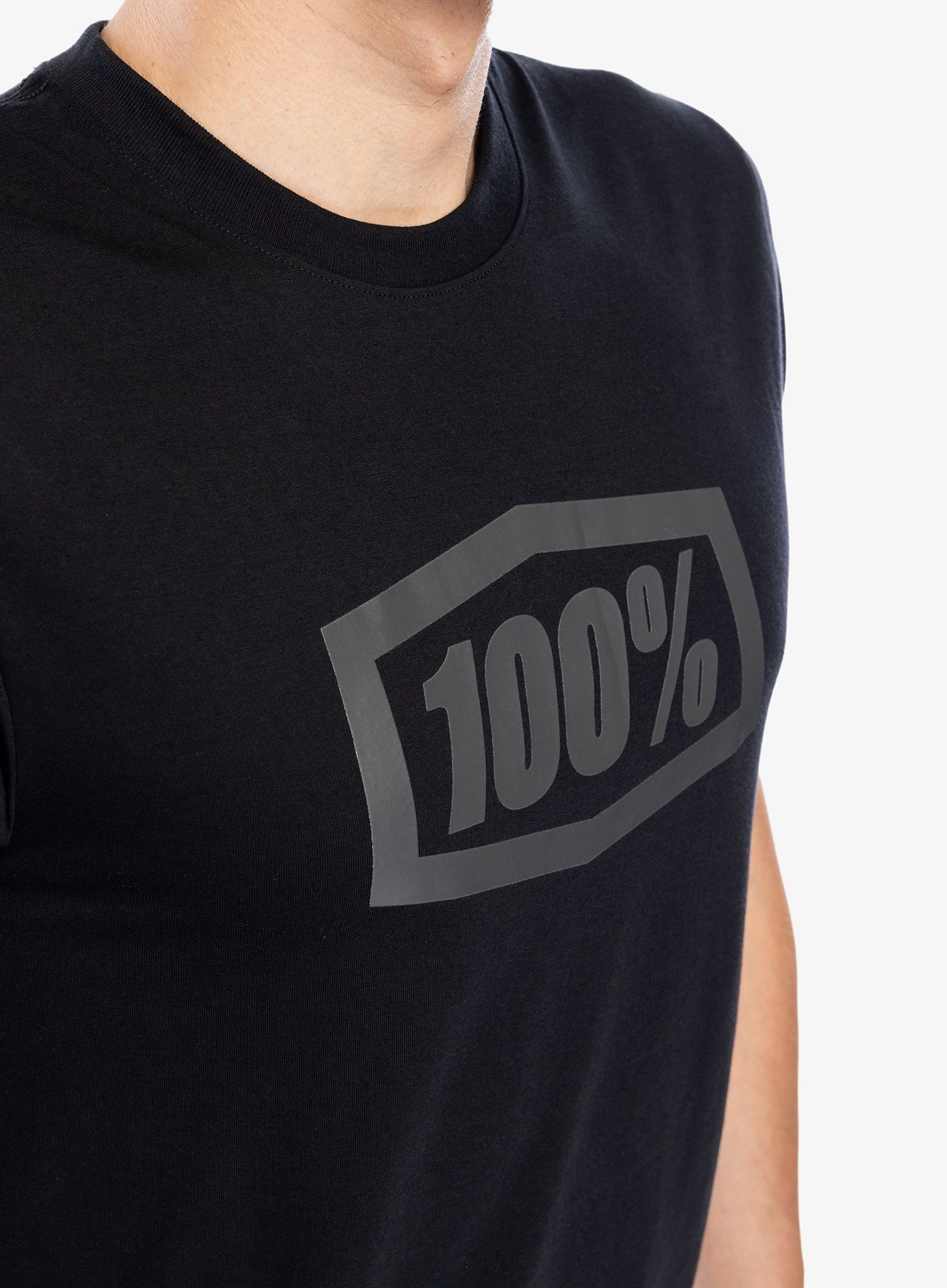 Športna majica 100% Icon Tech SS - black