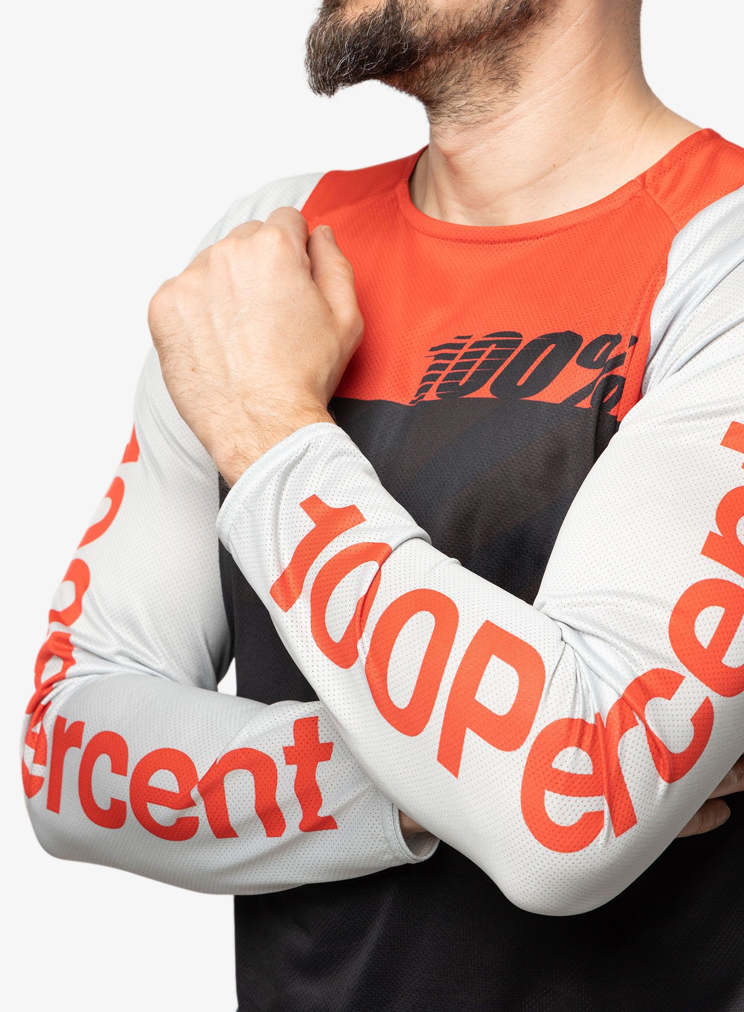Kolesarska jopa 100% R-Core - black/racer red