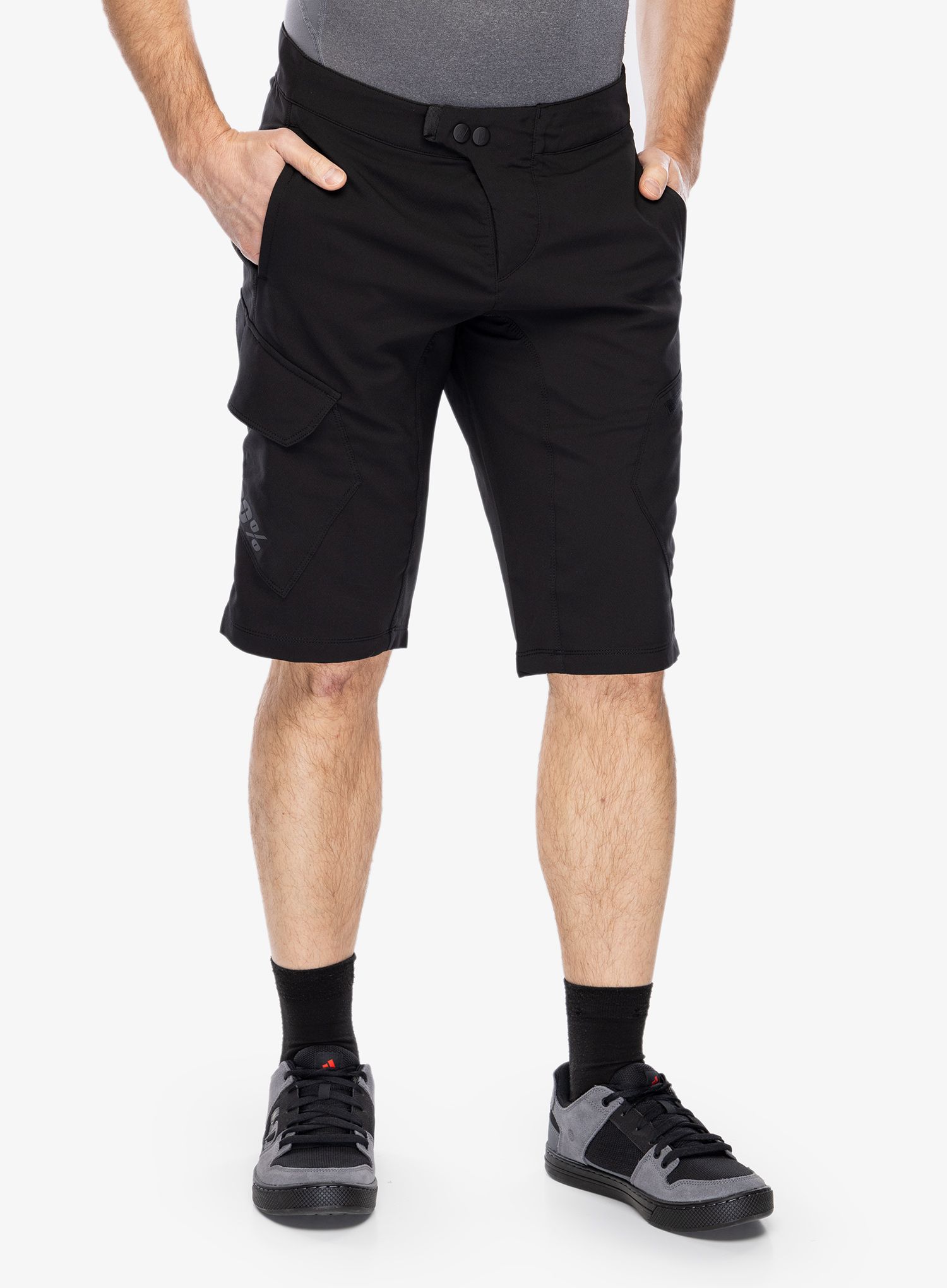 Kolesarske kratke hlače 100% Ridecamp Short - black