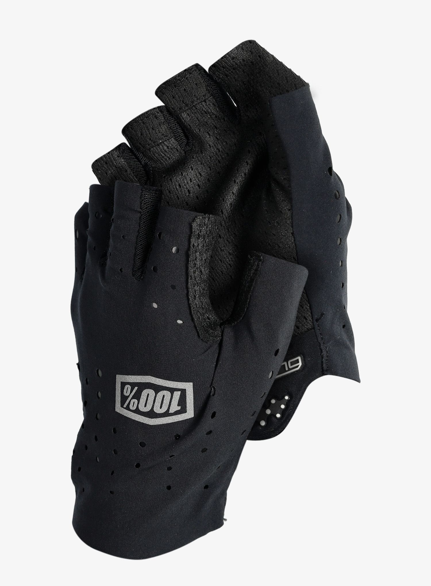 Rokavice brez prstov 100% Sling Bike Short Finger Gloves - black