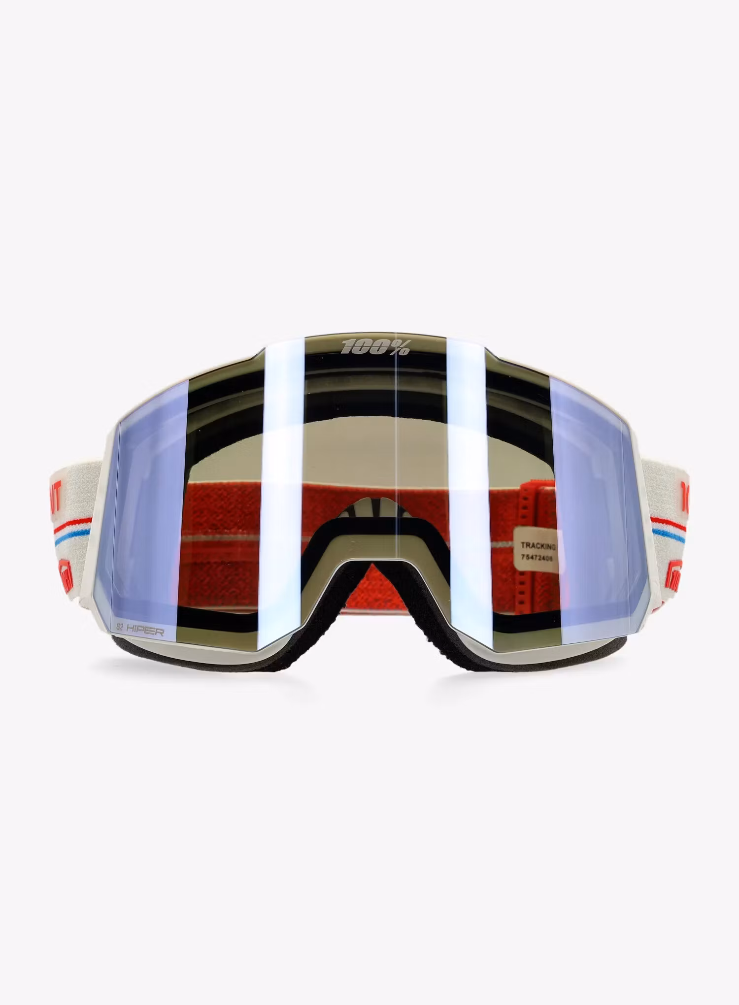 Smučarska očala 100% Snowcraft Hiper - launch/mirror red lens