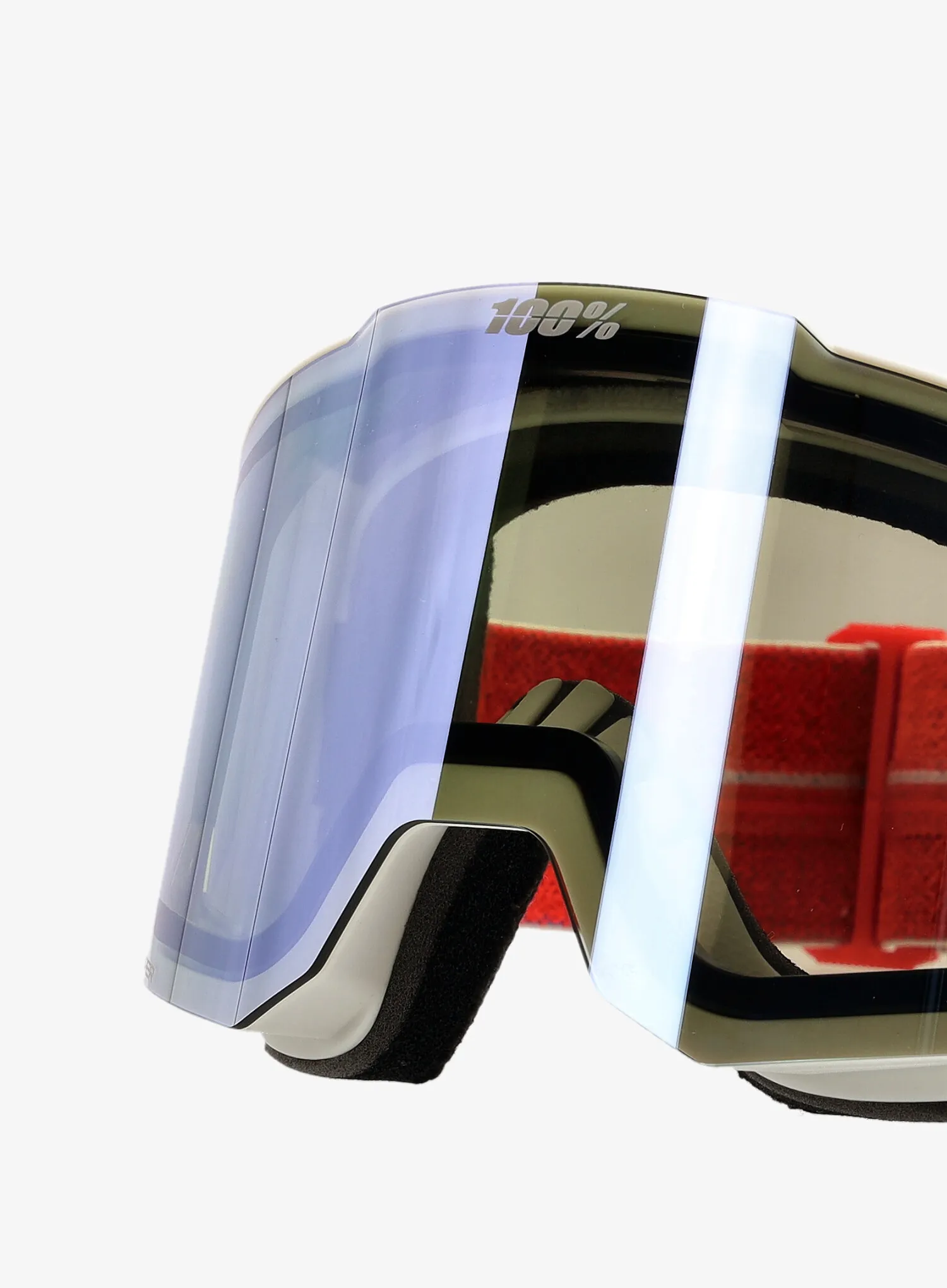 Smučarska očala 100% Snowcraft Hiper - launch/mirror red lens