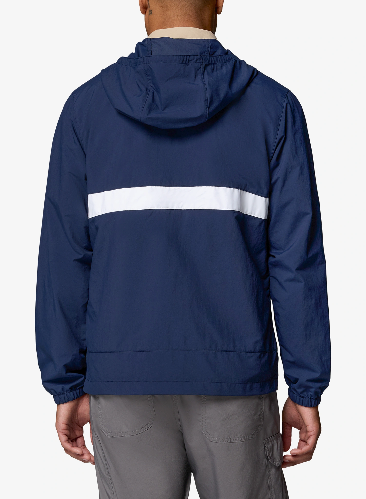 Vetrovka Columbia Spire Valley Hooded Windbreaker - collegiate navy/white