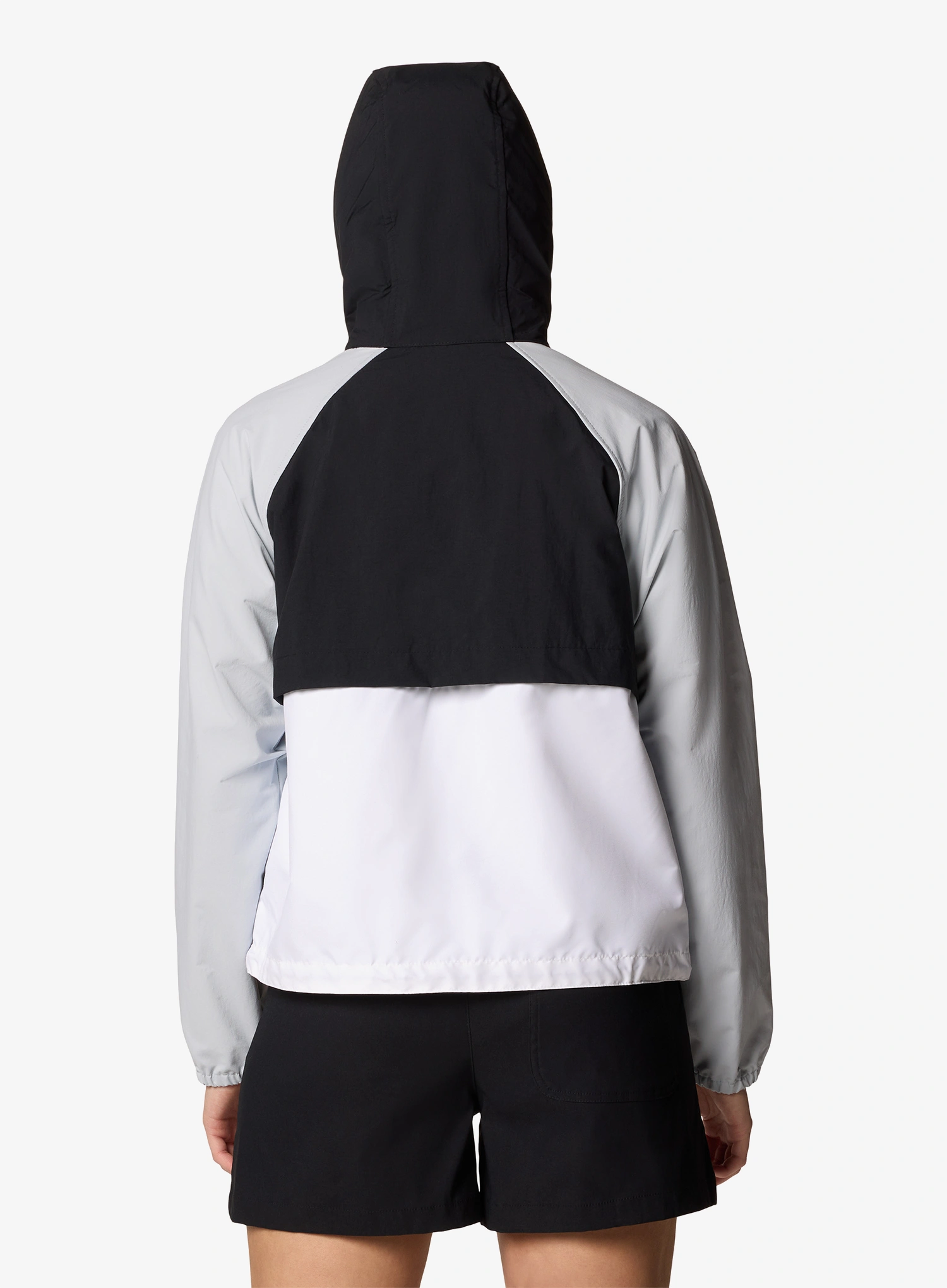 Ženska vetrovka Columbia Spire Valley Windbreaker - white/black/cirrus grey