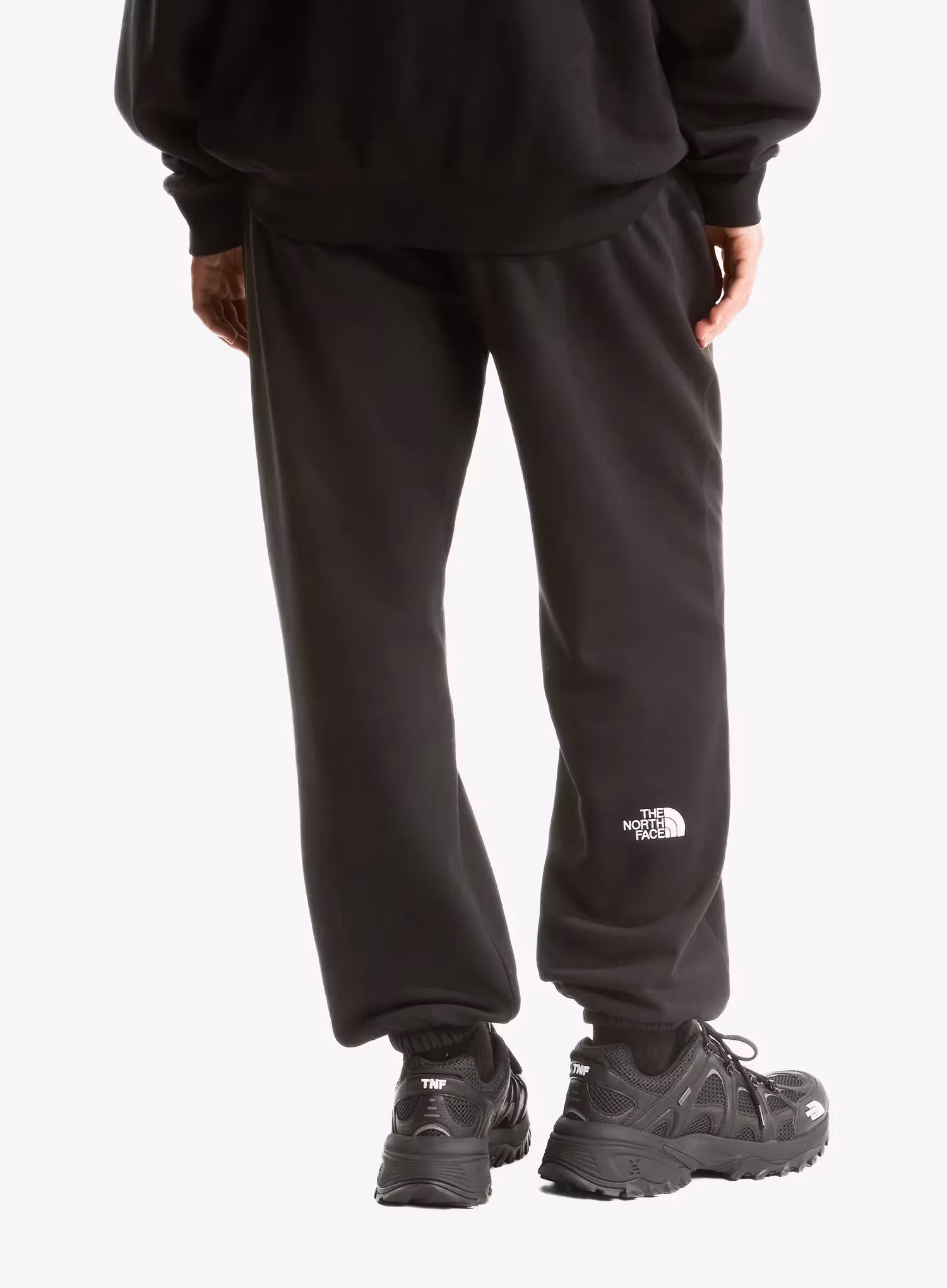 Ženske hlače The North Face Essential Relaxed Straight Jogger - tnf black
