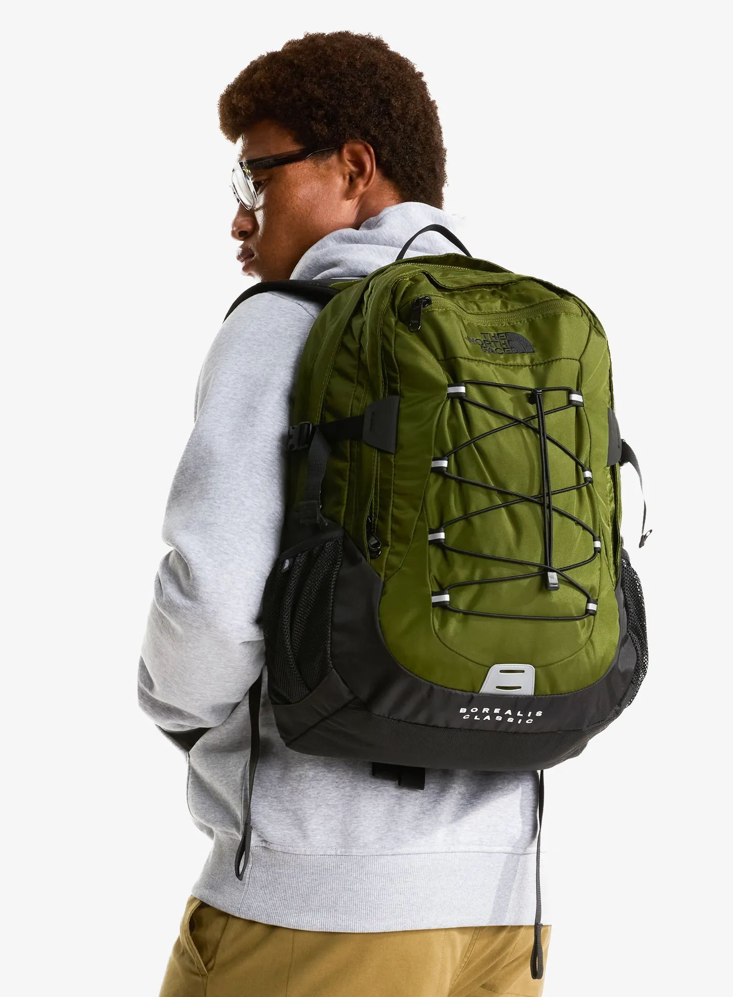Nahrbtnik za prenosnik The North Face Borealis Classic - woodland green/tnf black
