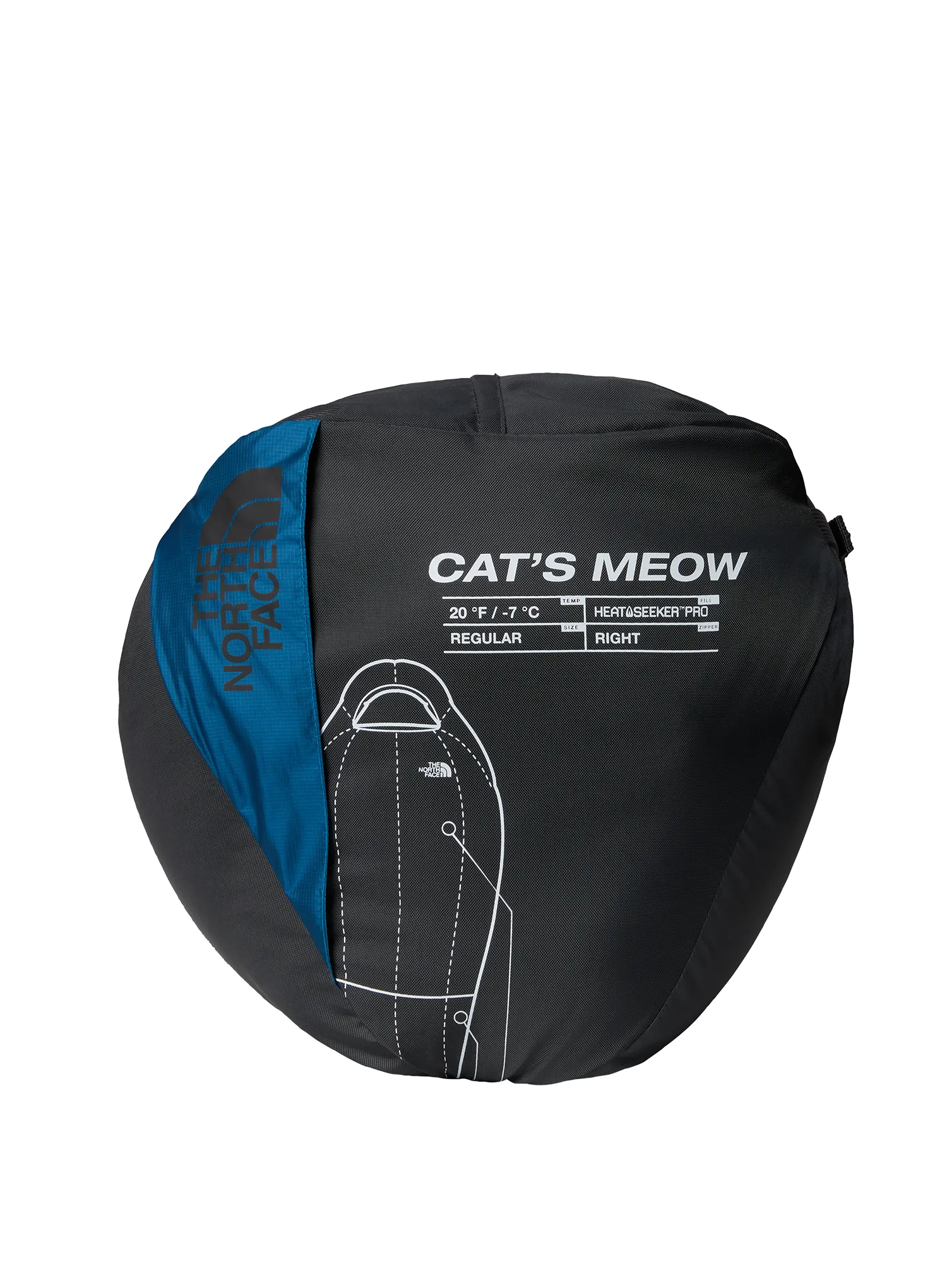 Spalna vreča The North Face Cat's Meow Eco (198 cm) - banff blue/banff blue