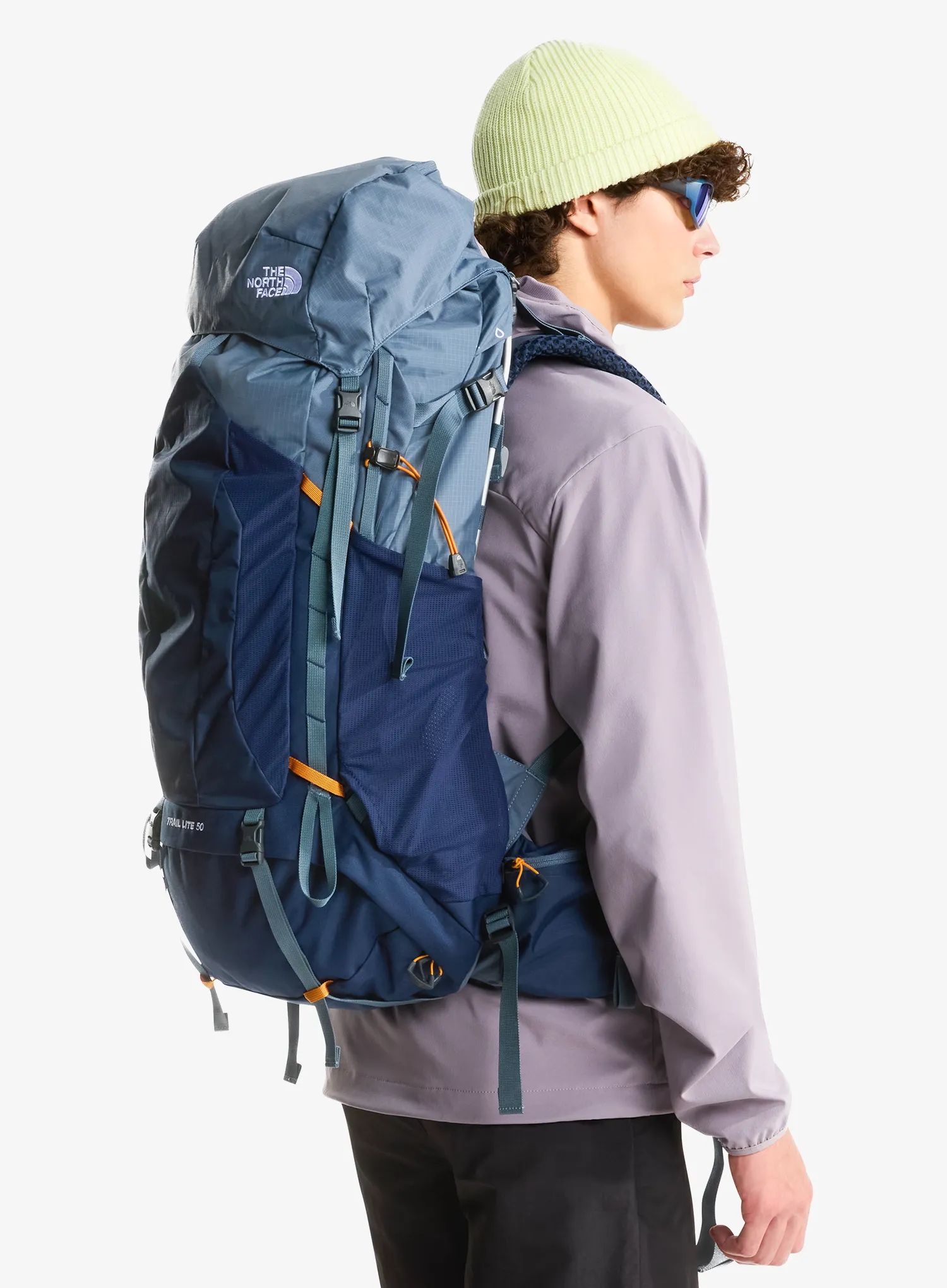 Pohodniški nahrbtnik The North Face Evolution 50 - granite grey/navy