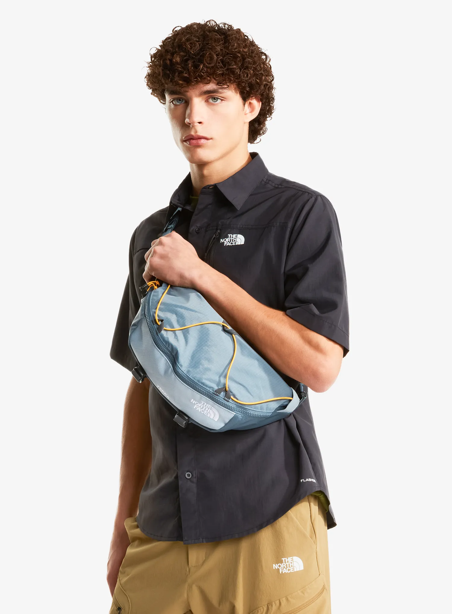 Torbica za okoli pasu The North Face Terra Lumbar 6L - granite grey/frost grey