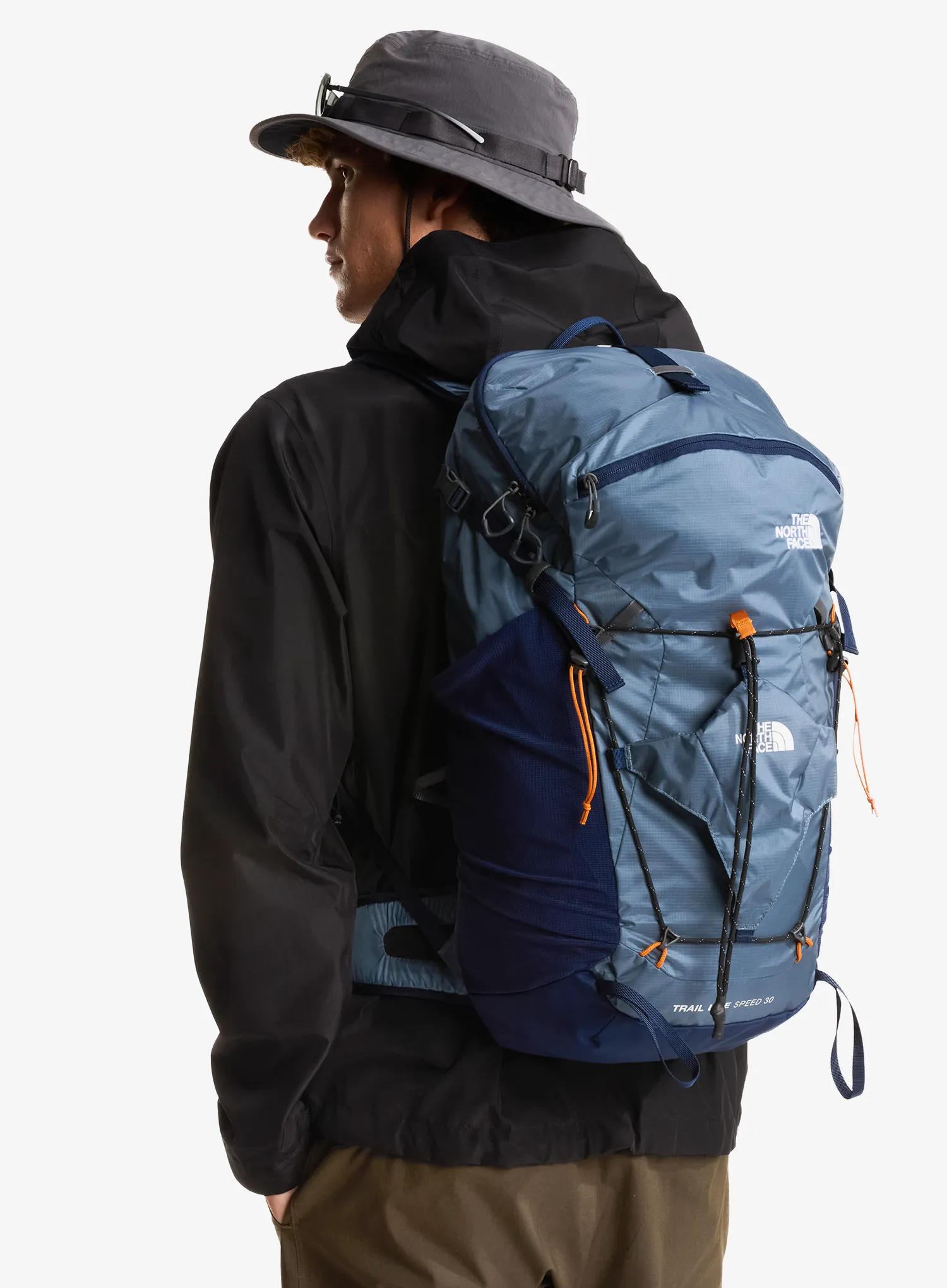 Kolesarski nahrbtnik The North Face Trail Lite Speed 30 - grey/navy/dust orange