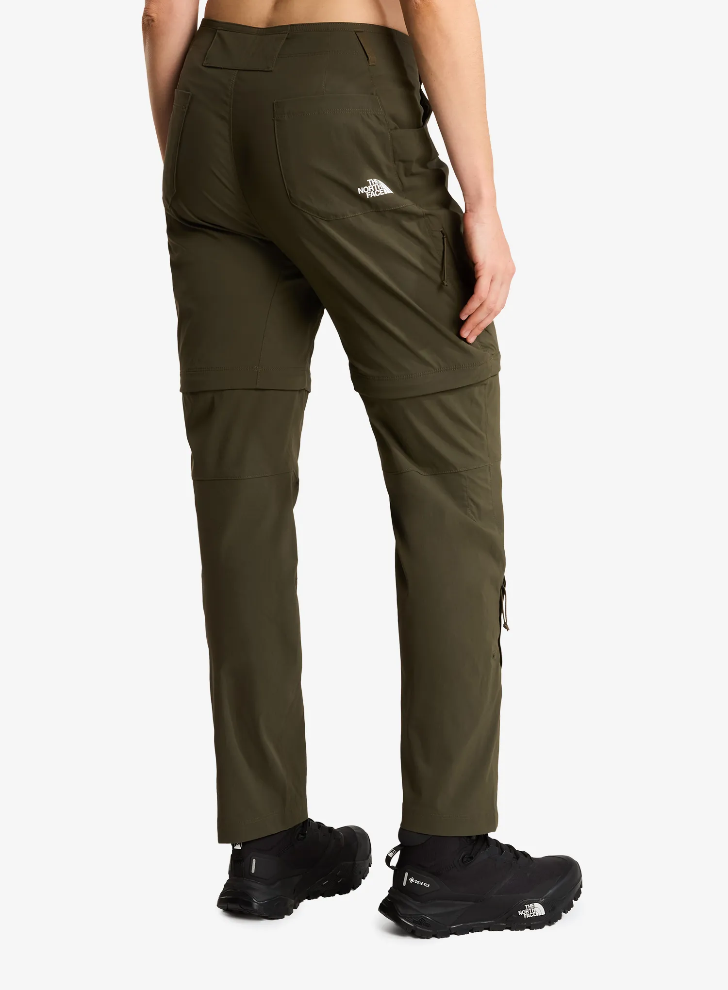 Ženske pohodniške hlače The North Face Exploration Reg Straight Convertible Pant - new taupe green