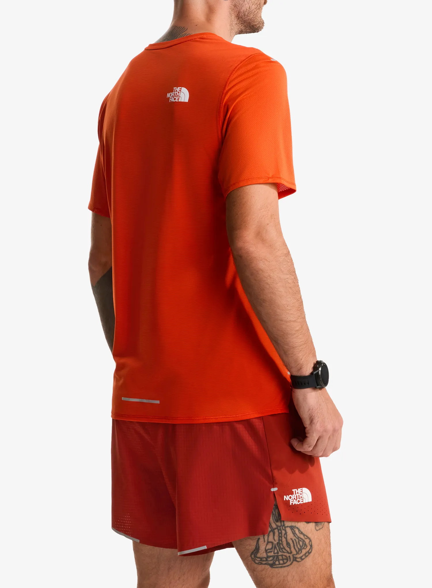 Majica za tek The North Face Summit High Trail S/S - lava red