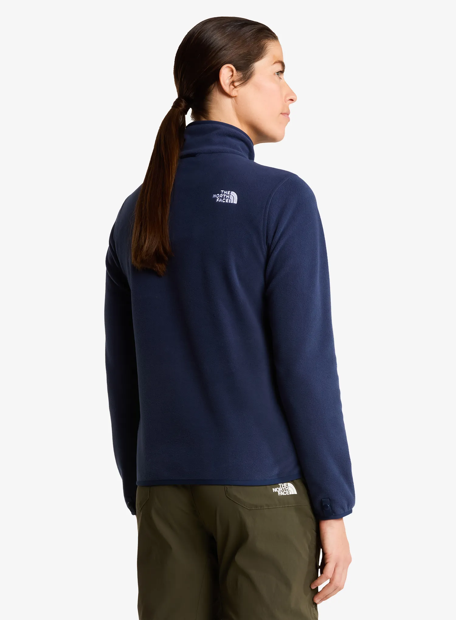 Ženska jopica z zadrgo The North Face Glacier Fleece Jacket - summit navy
