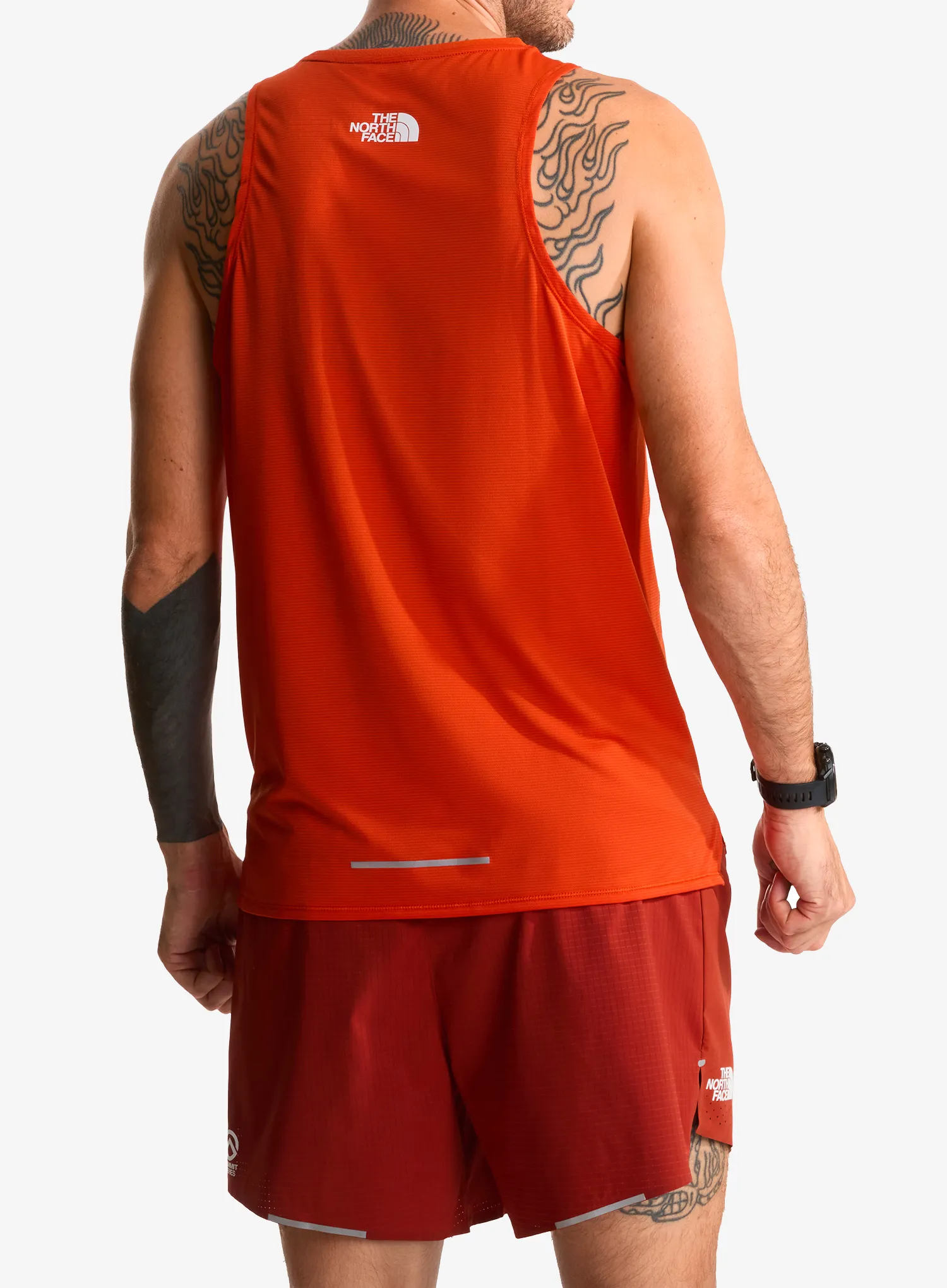 Moški top The North Face Summit High Trail Tank - lava red