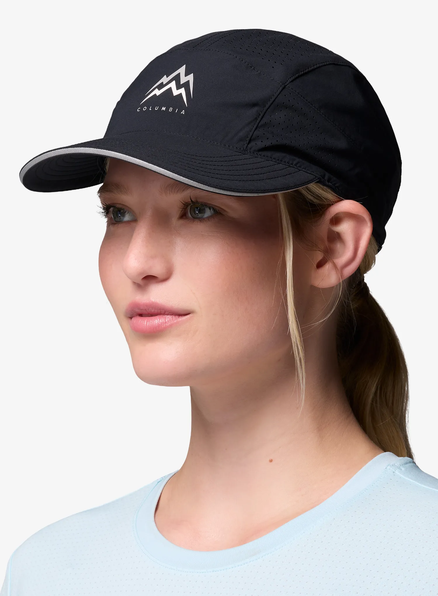 Kapa s šiltom Columbia Speed Trail Ball Cap - black/mountains