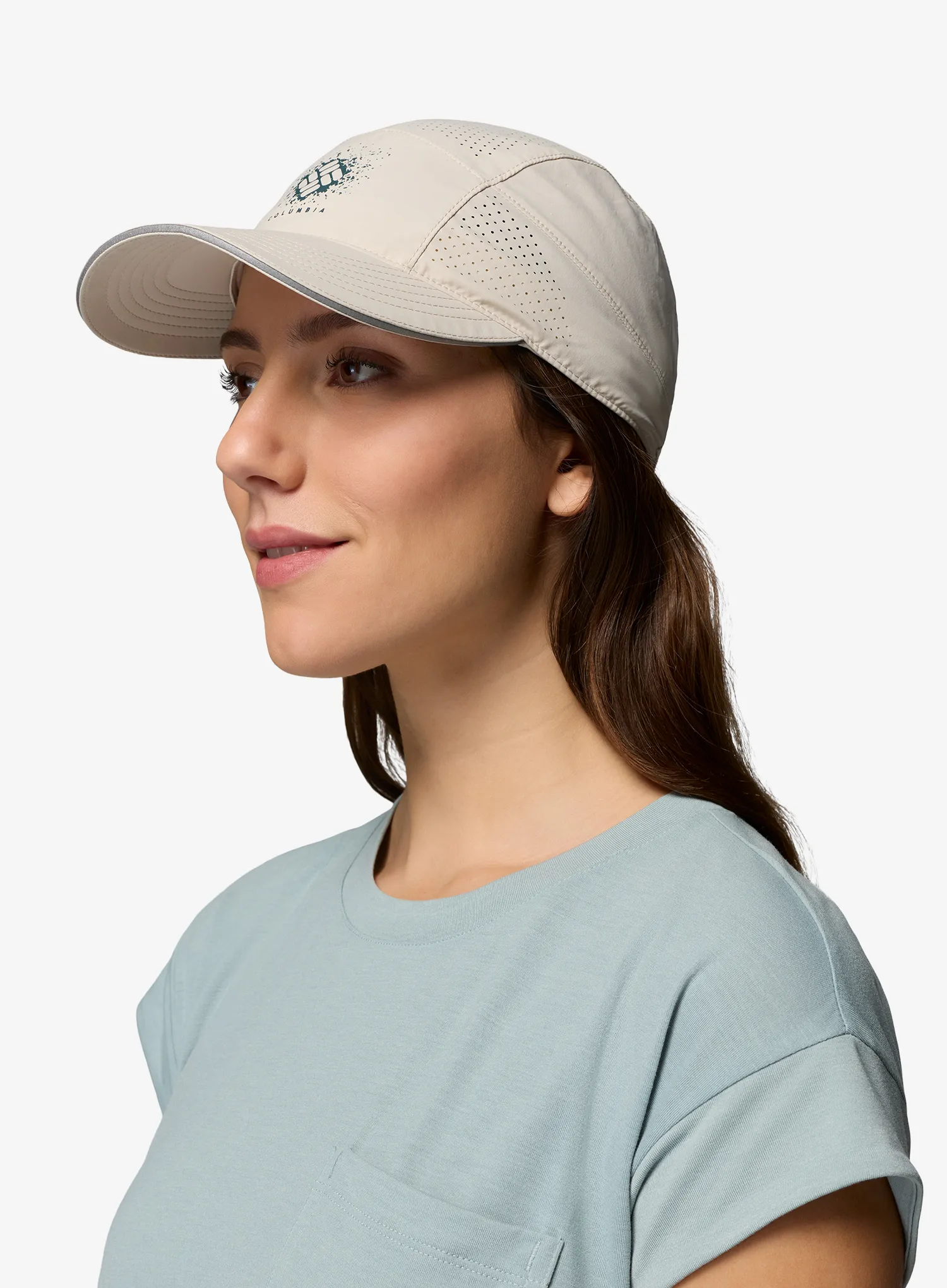 Kapa s šiltom Columbia Speed Trail Ball Cap - dark stone/gem splatter