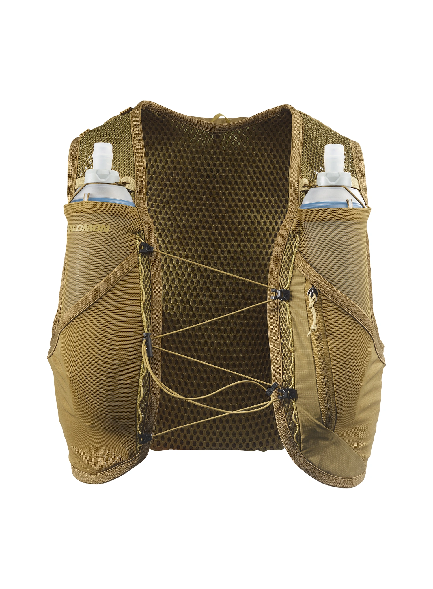 Tekaški brezrokavnik Salomon Active Skin 8 Set - brilliant olive/willow