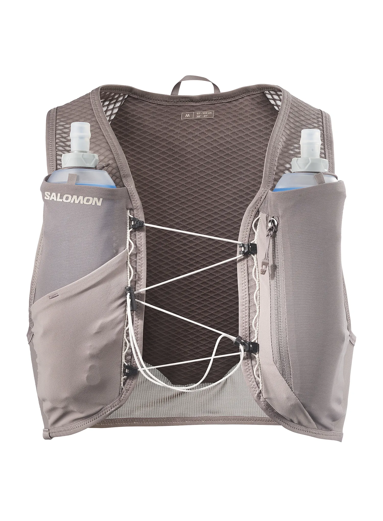 Tekaški brezrokavnik Salomon Active Skin 4 Grvl Set - iron/silver cloud