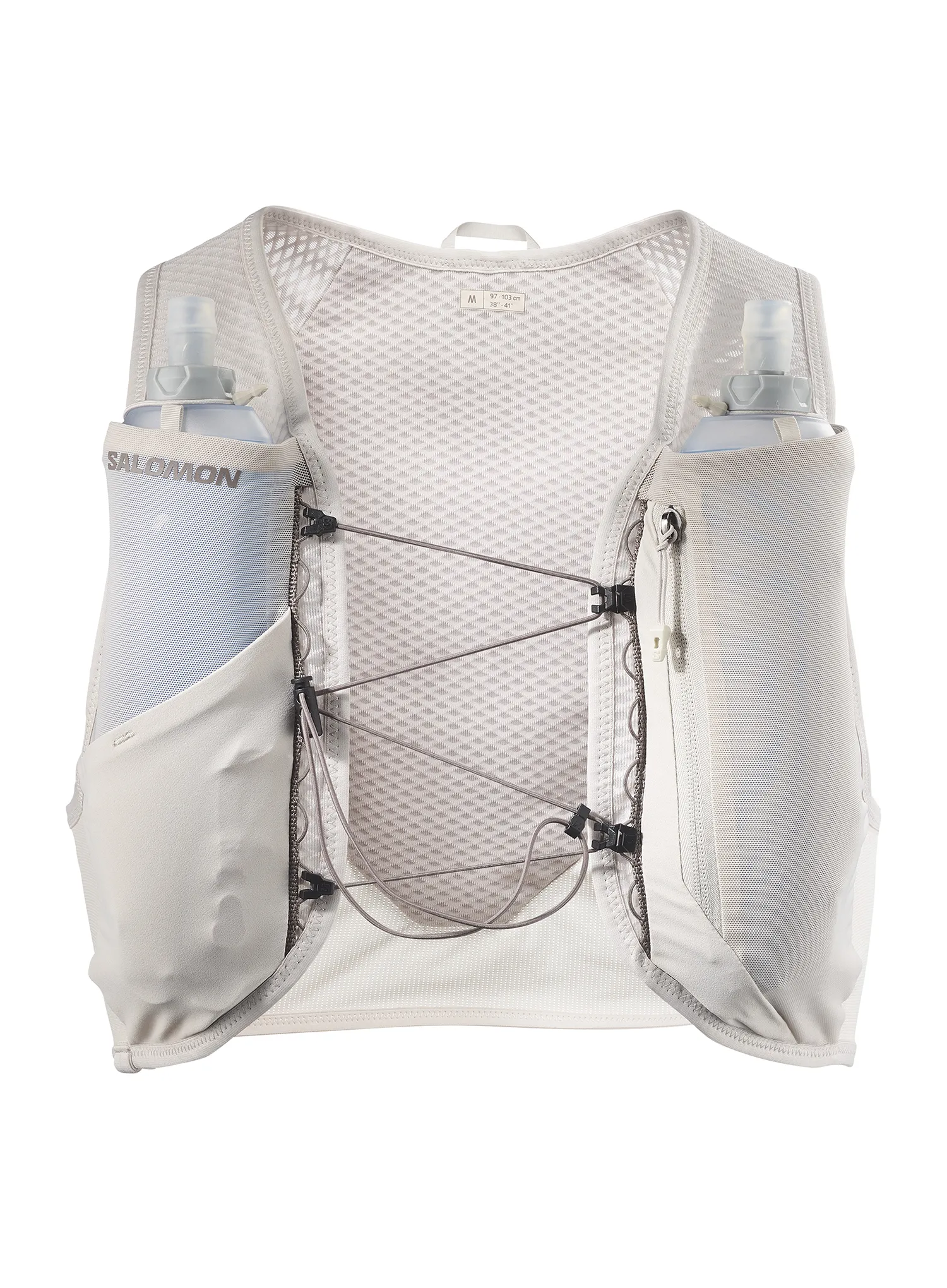 Tekaški brezrokavnik Salomon Active Skin 4 Grvl Set - silver cloud/iron