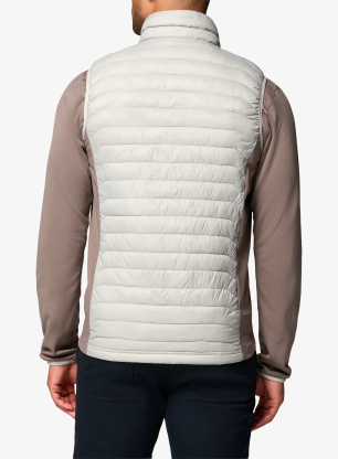 Podložen brezrokavnik Columbia Powder Pass Hybrid Vest - flint grey/iron