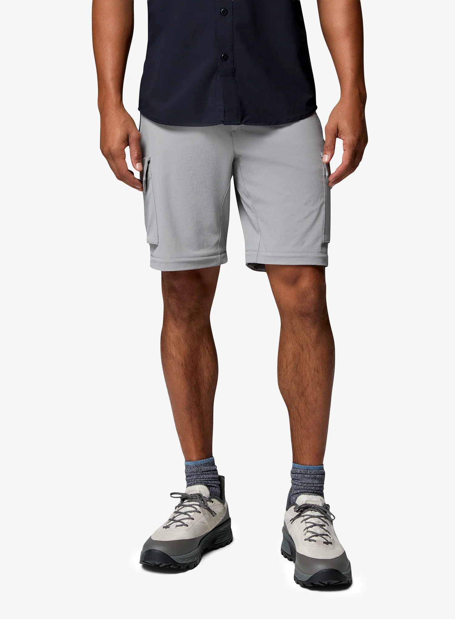 Pohodniške hlače Columbia Silver Ridge Elite Convertible Pant - ti titanium