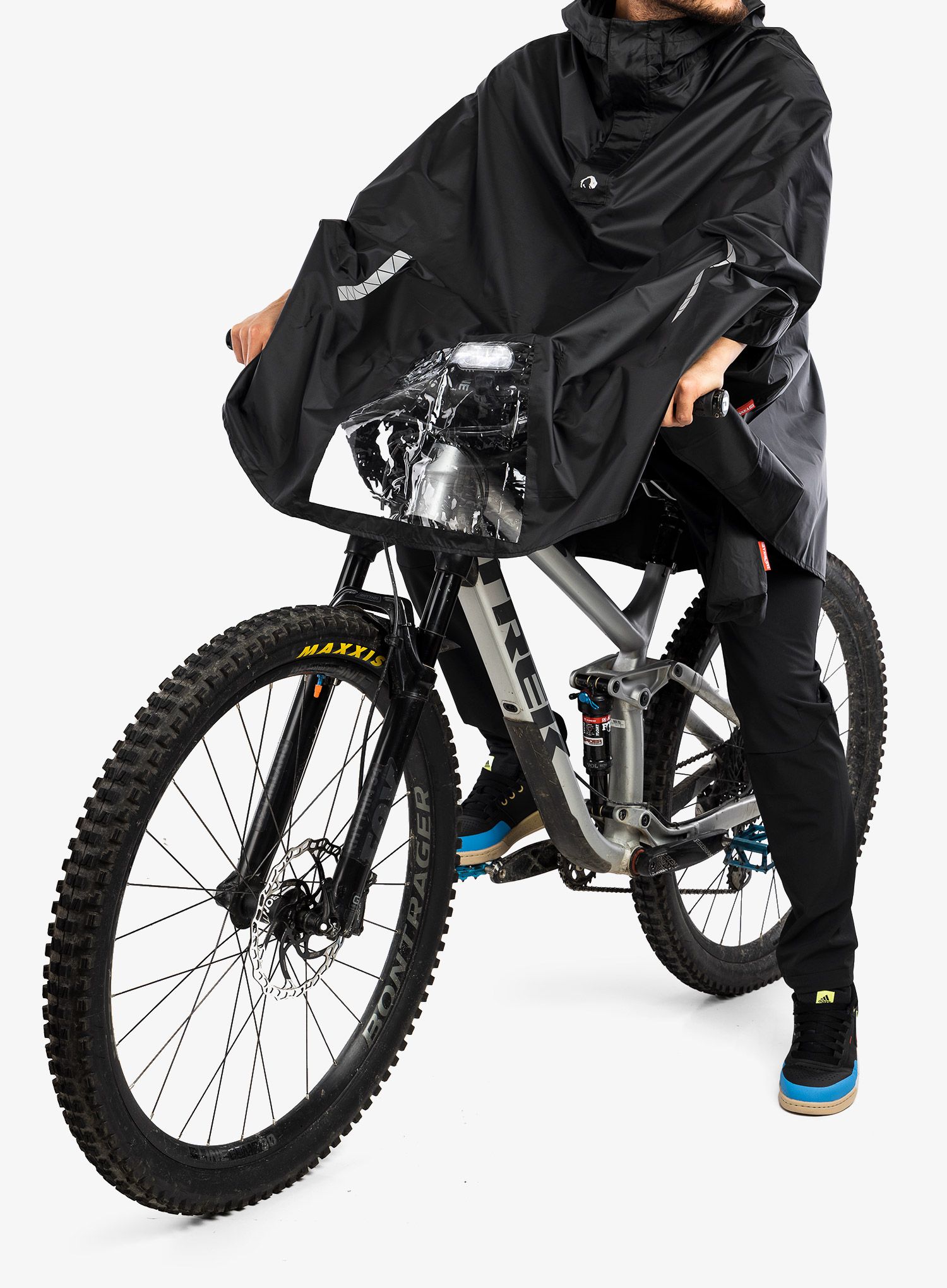 Dežni pončo Tatonka Bike Poncho - black