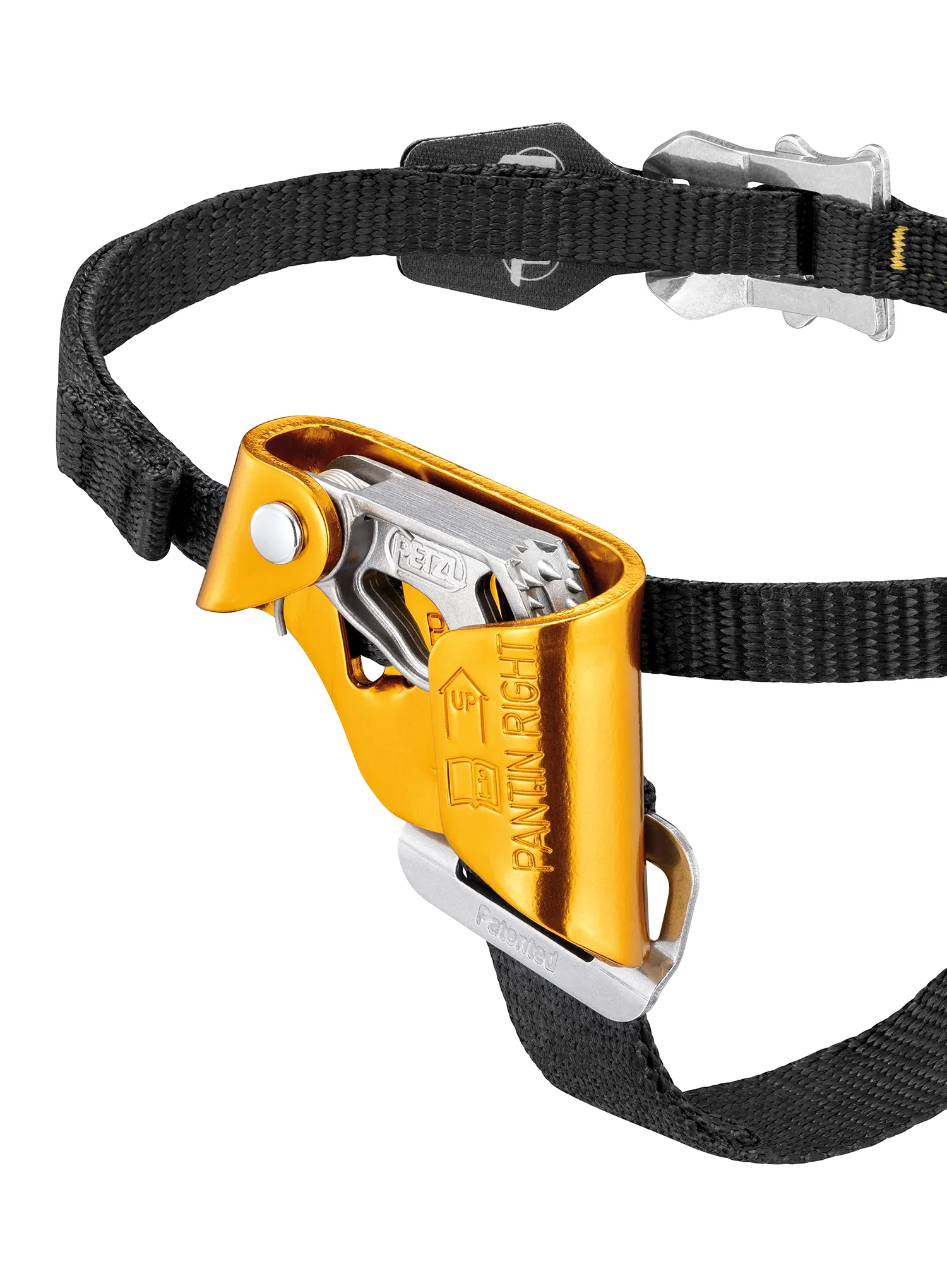 Ročna prižema Petzl Pantin Right - yellow