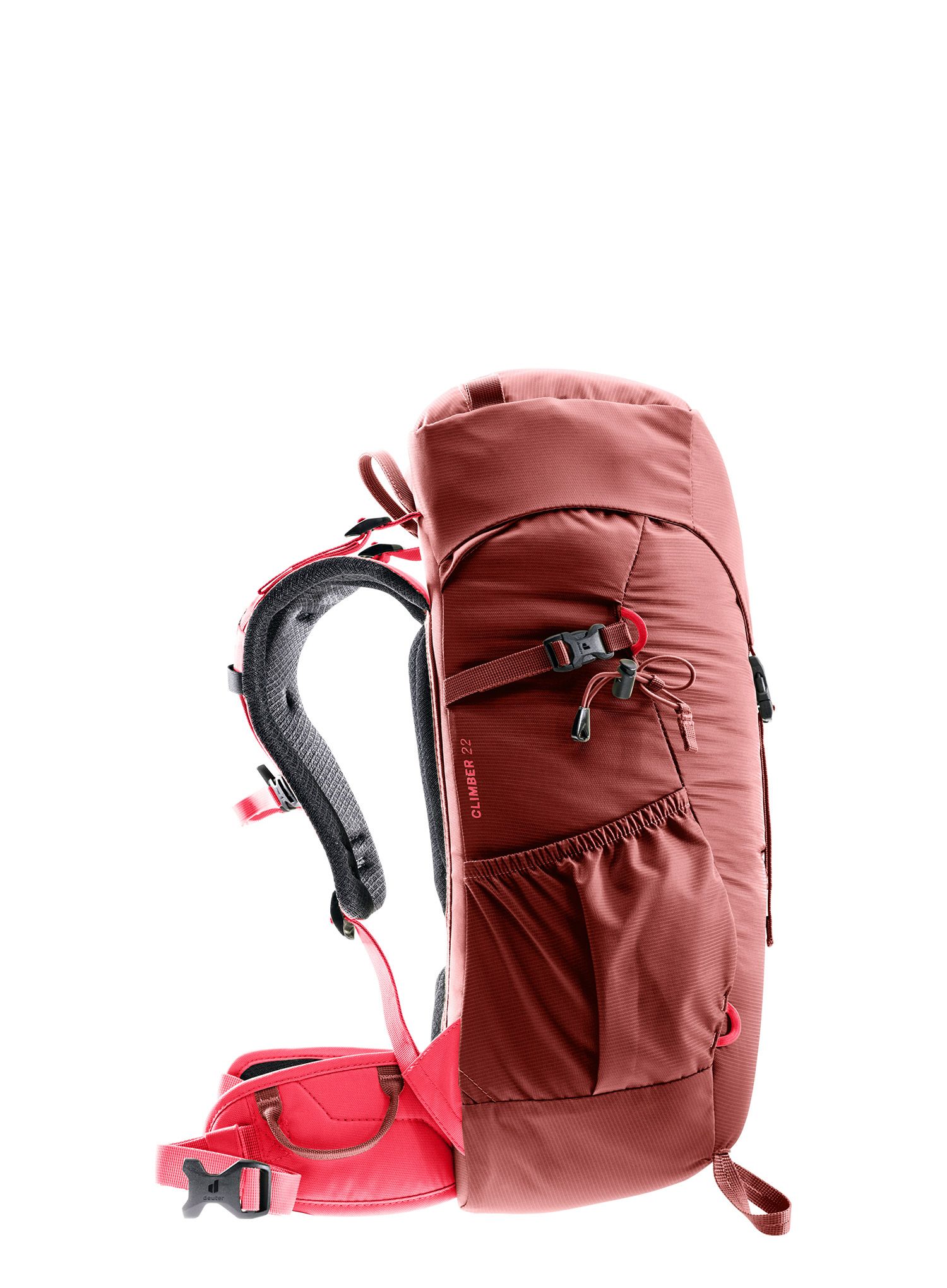 Otroški pohodniški nahrbtnik Deuter Climber 22 - redwood/hibiscus