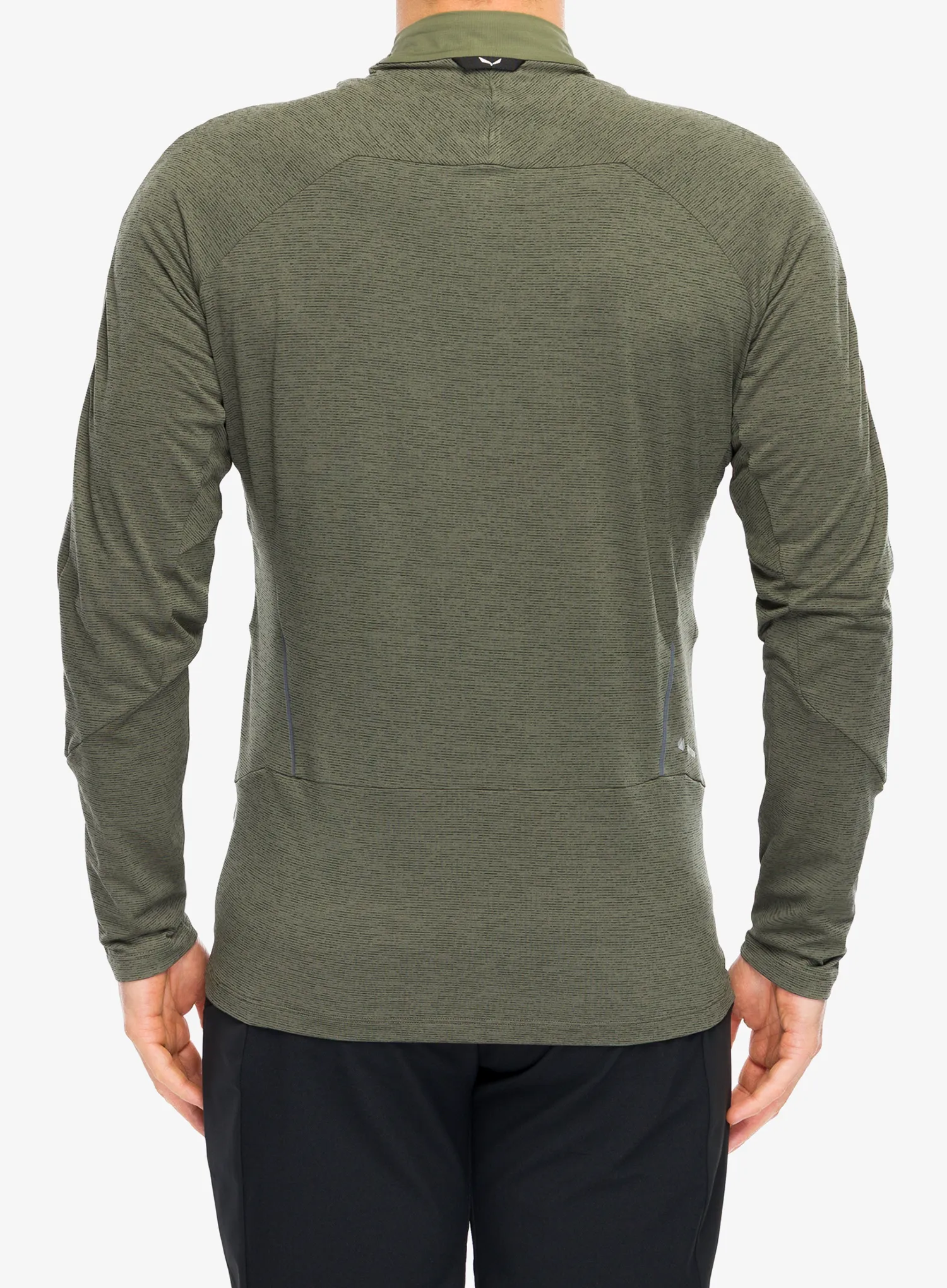 Jopica z zadrgo Salewa Pedroc Dry Wind Hz Tee - faded green