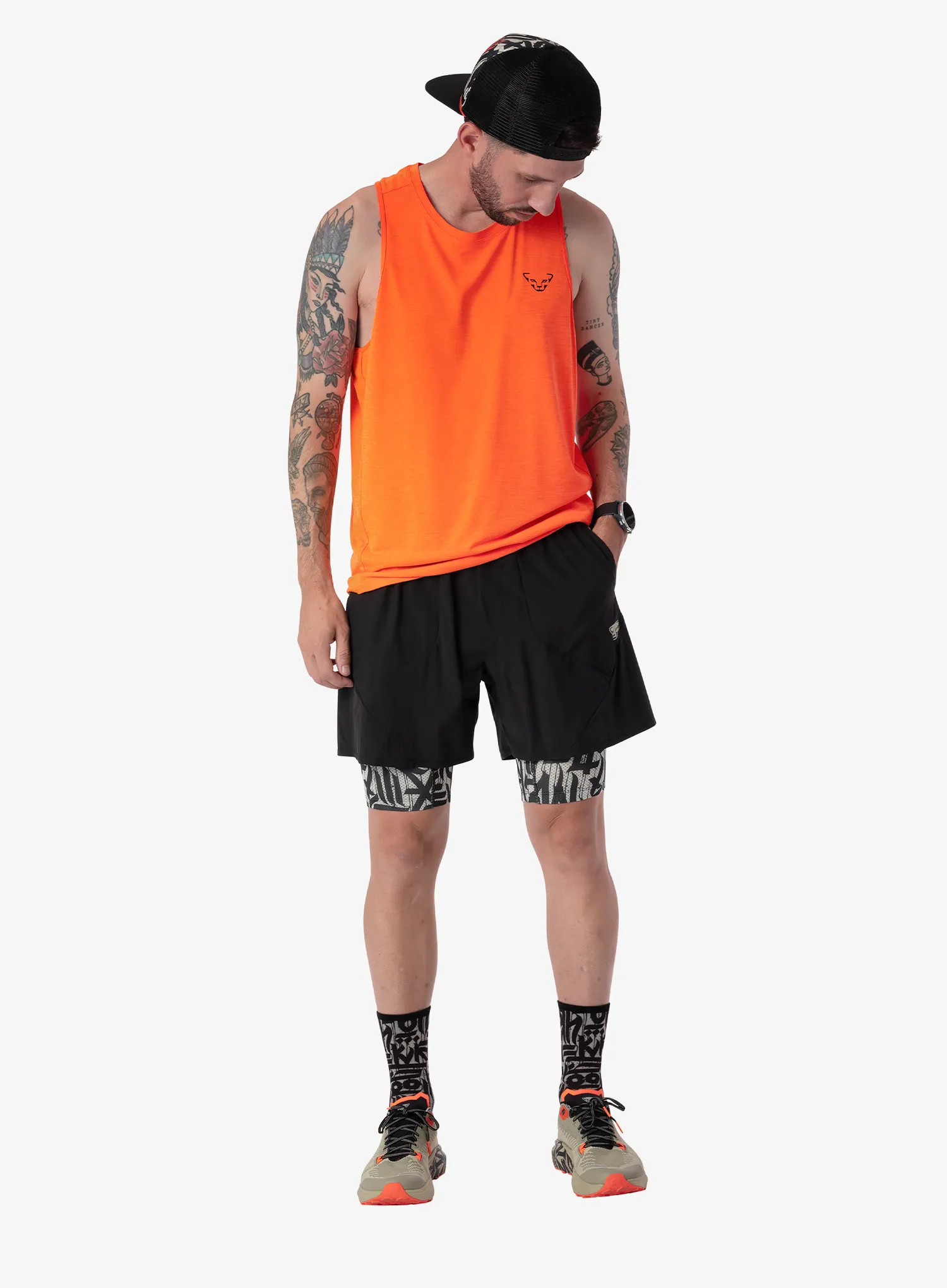 Tekaške kratke hlače Dynafit Trail 2In1 Shorts - black out/overcast