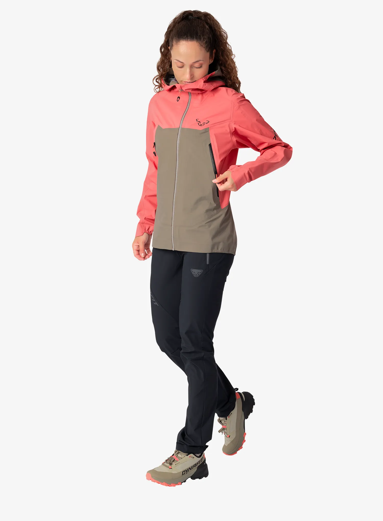 Ženska hardshell jakna Dynafit Transalper 3L Jacket - cabana