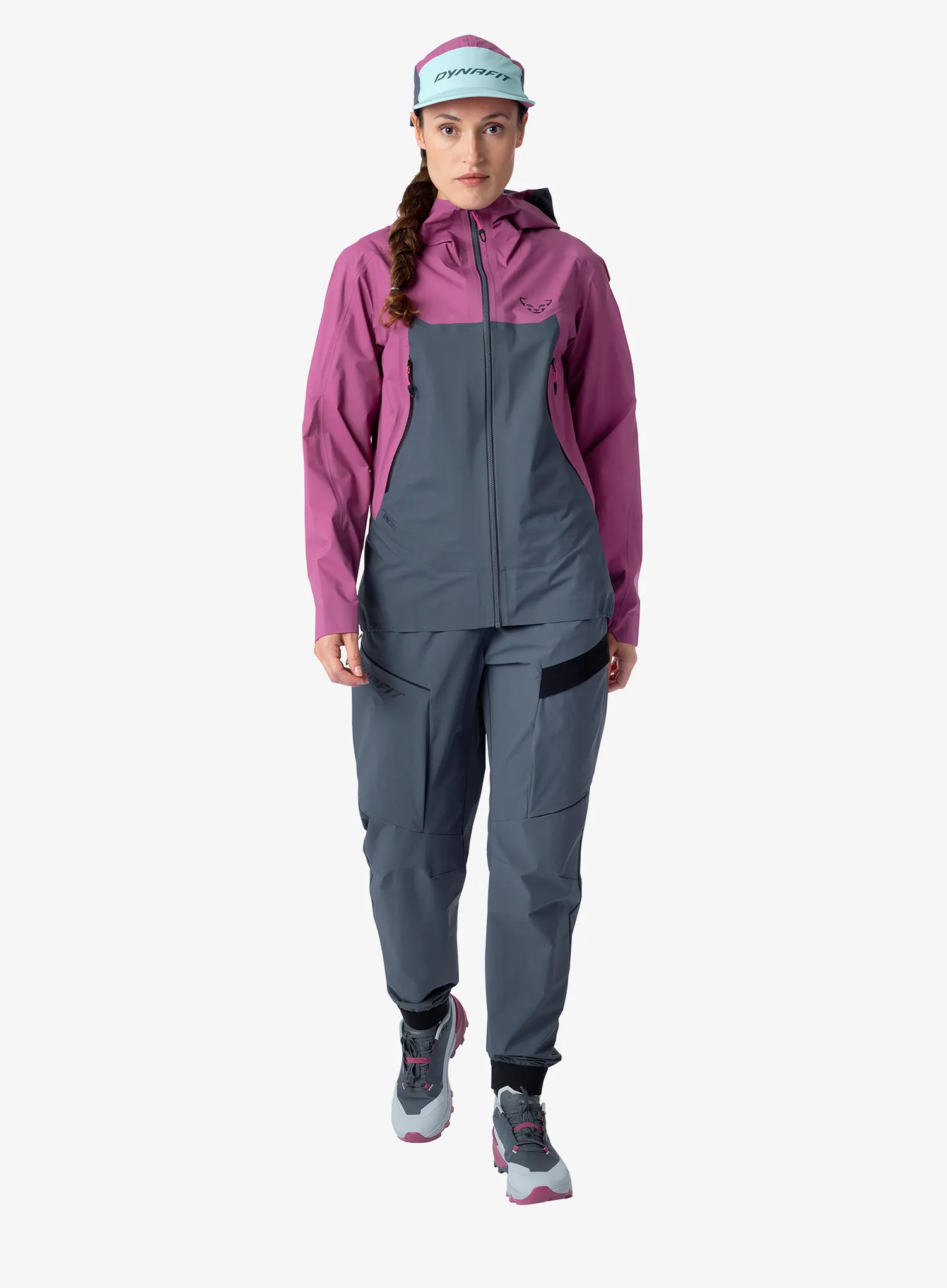 Ženska nepremočljiva jakna Dynafit Transalper 3L Jacket - magenta