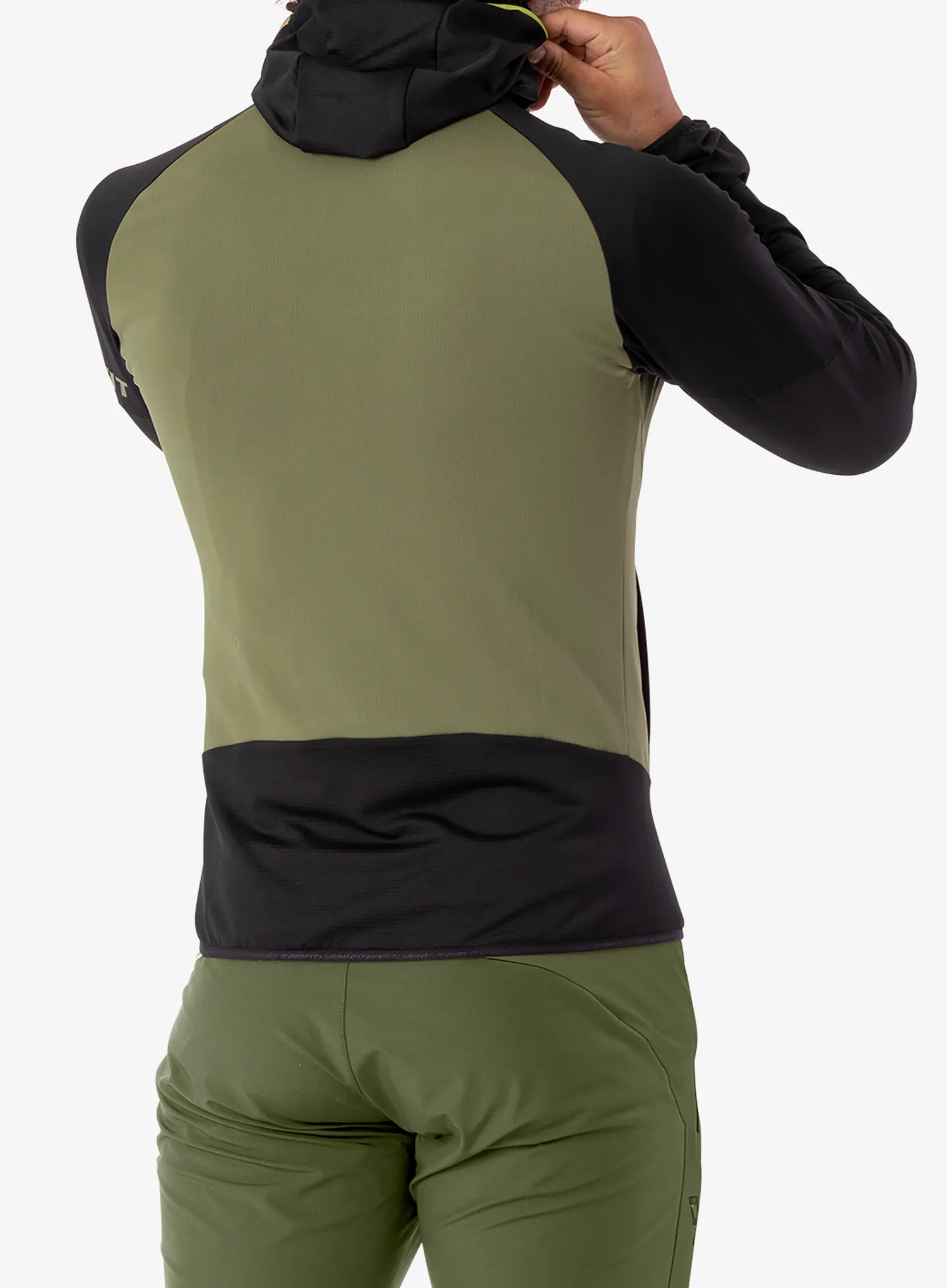 Jopica s kapuco Dynafit Transalper Light PTC Hoody - black out/military green