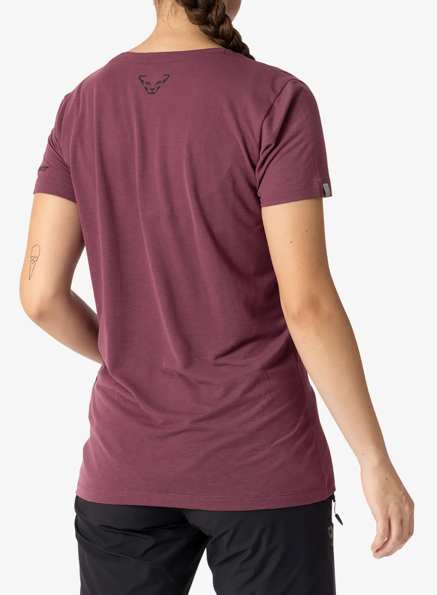 Ženska majica s potiskom Dynafit Transalper Graphic S/S Tee - amaranth