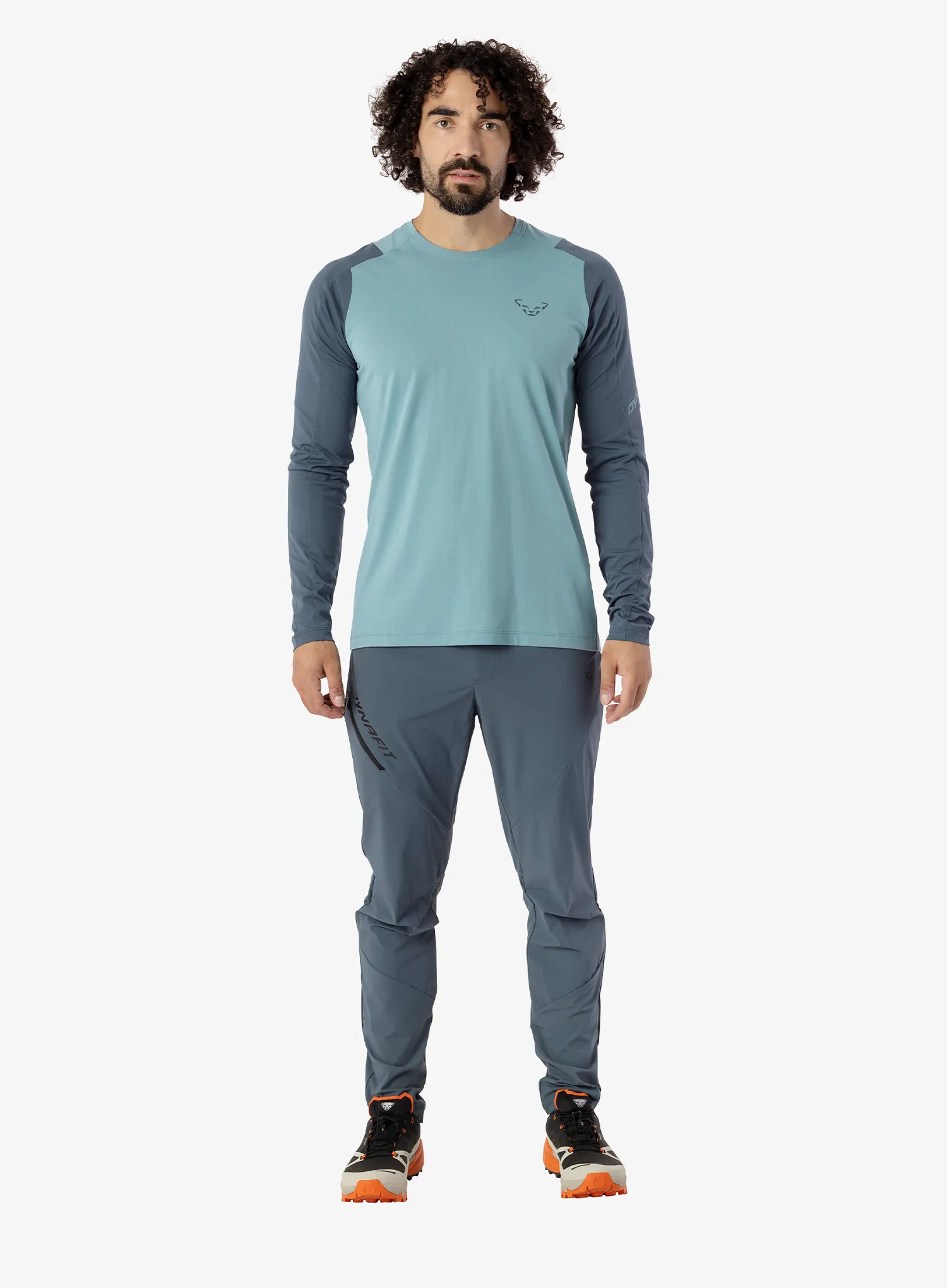 Majica z dolgimi rokavi Dynafit Transalper L/S Tee - smoke blue