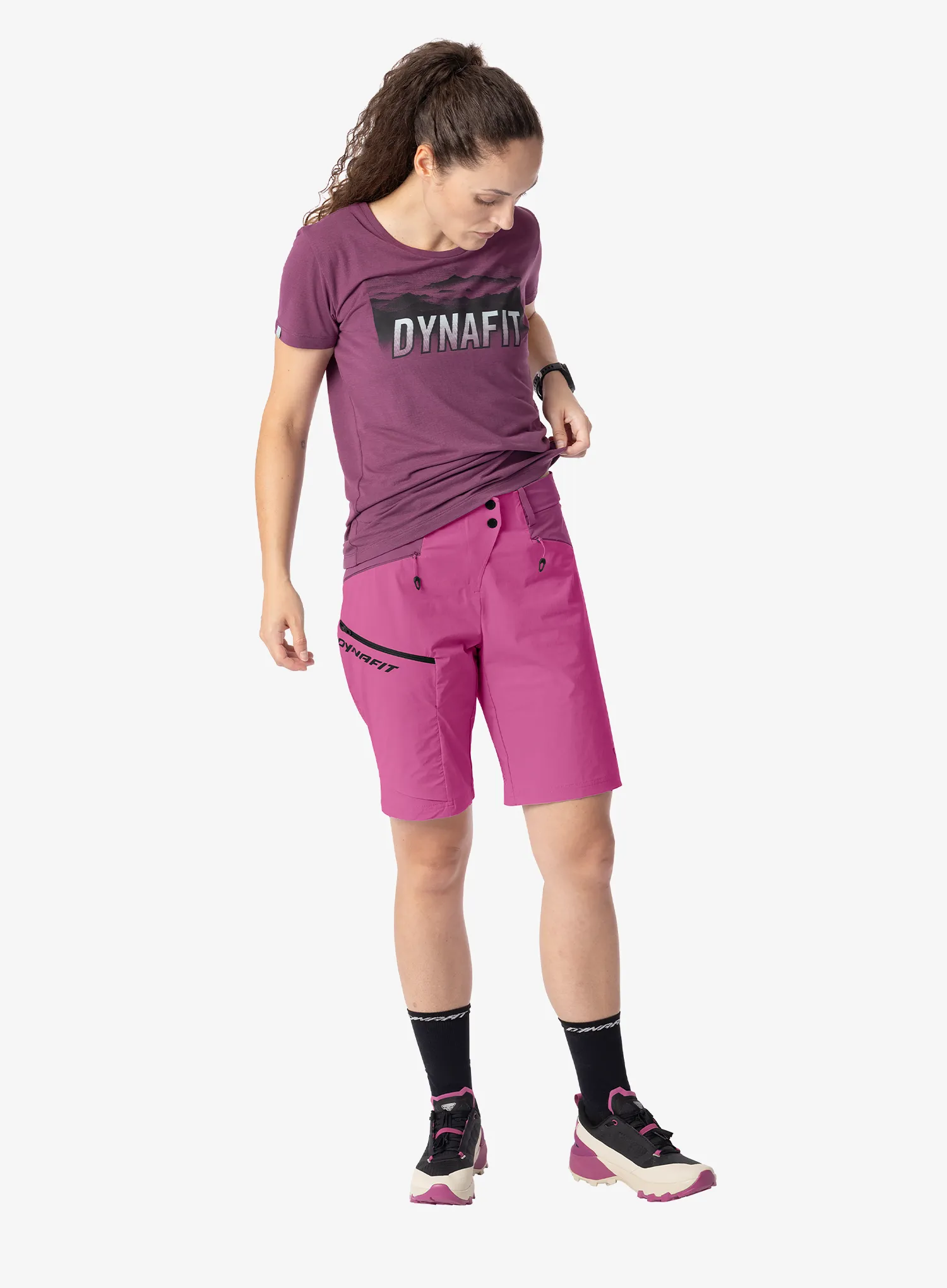 Ženske pohodniške kratke hlače Dynafit Transalper DST Shorts - magenta