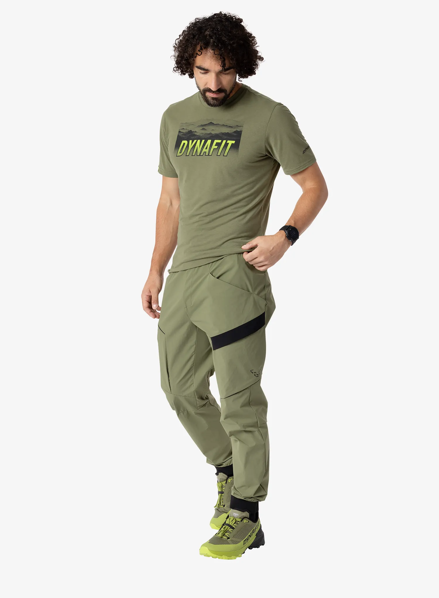 Pohodniške hlače Dynafit Transalper Cargo Pants - military green