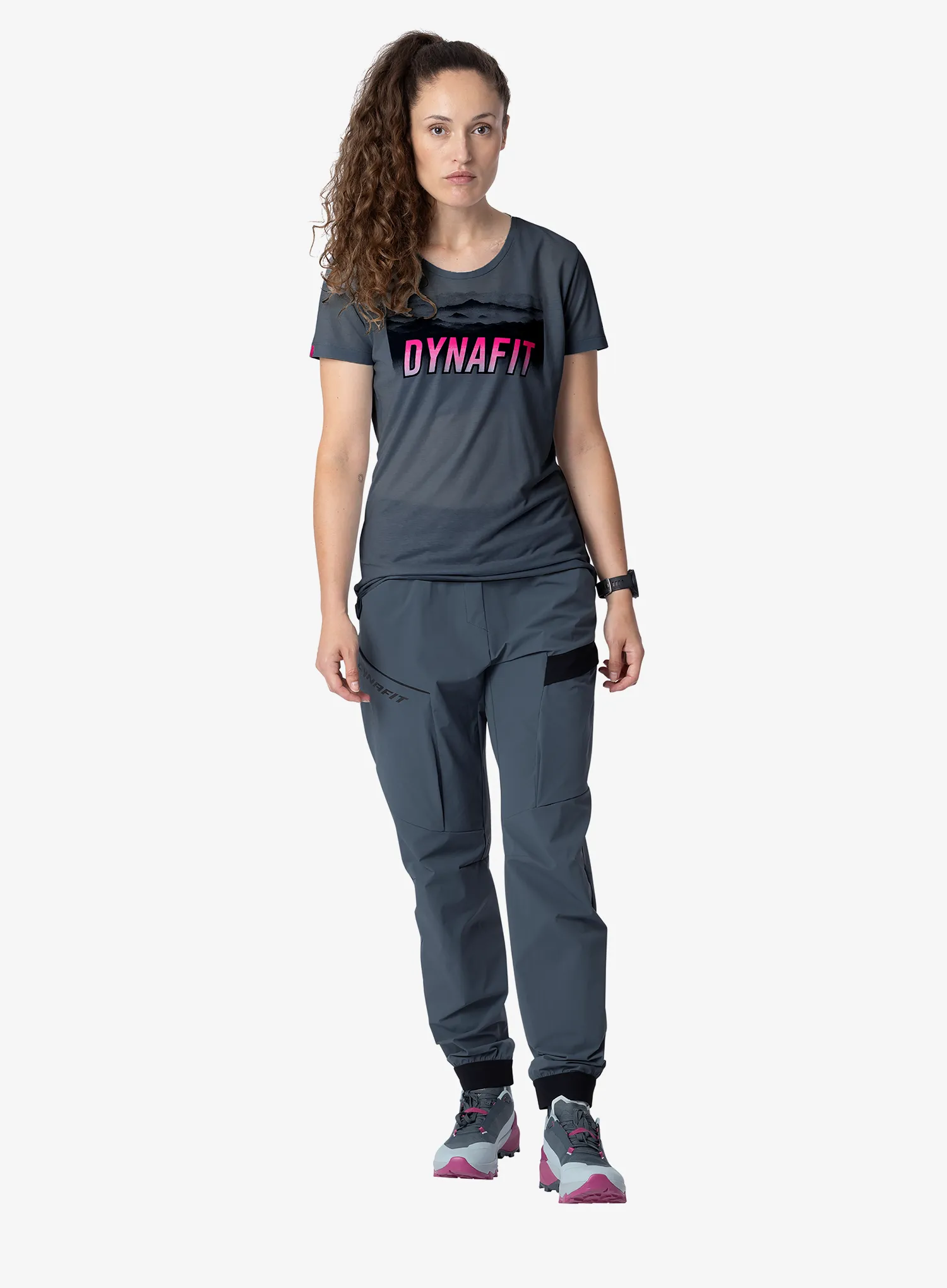 Ženske pohodniške hlače Dynafit Transalper Cargo Pants - cinder/cinder