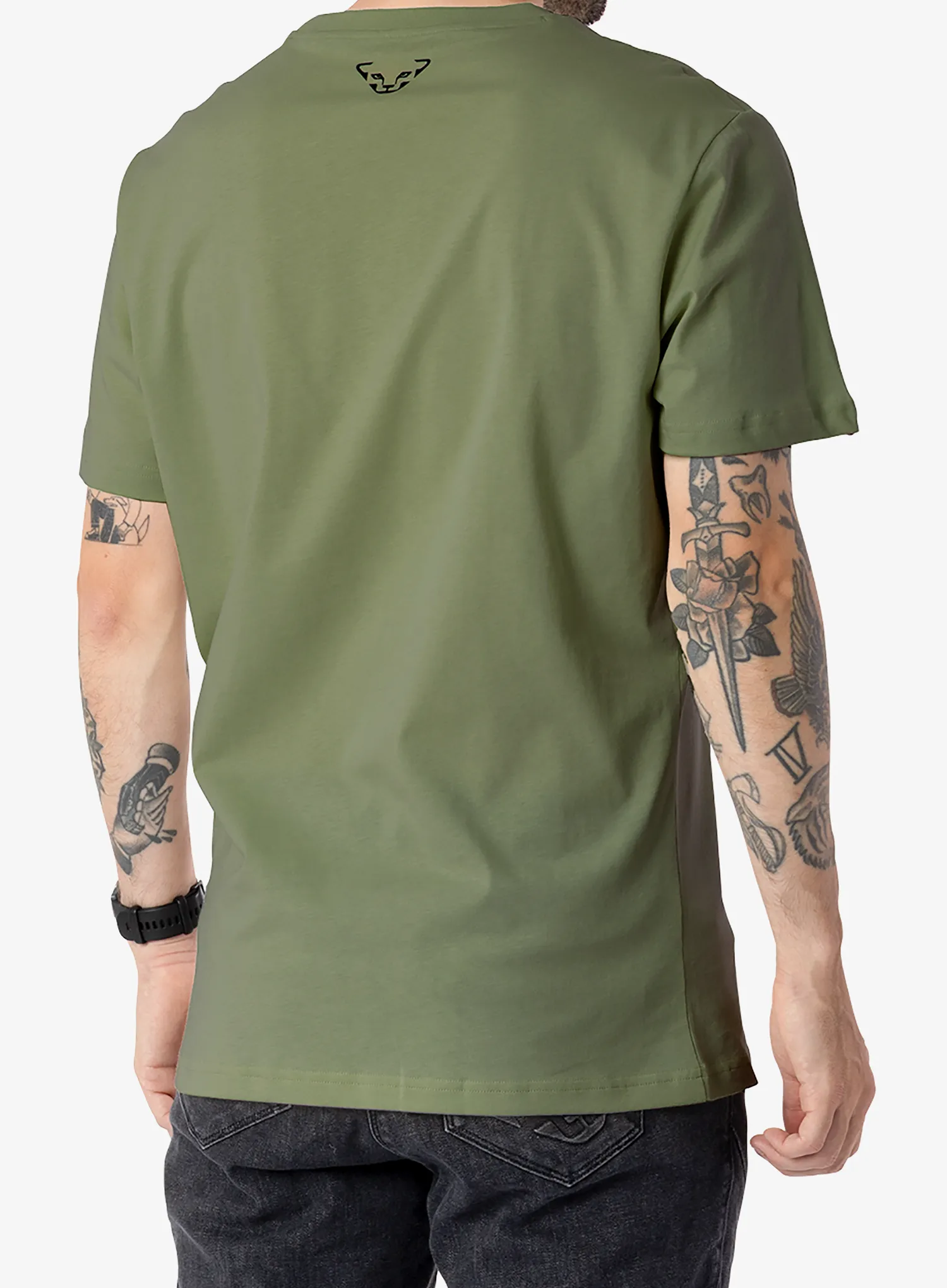 Bombažna majica Dynafit Graphic Cotton S/S Tee - military green/runners