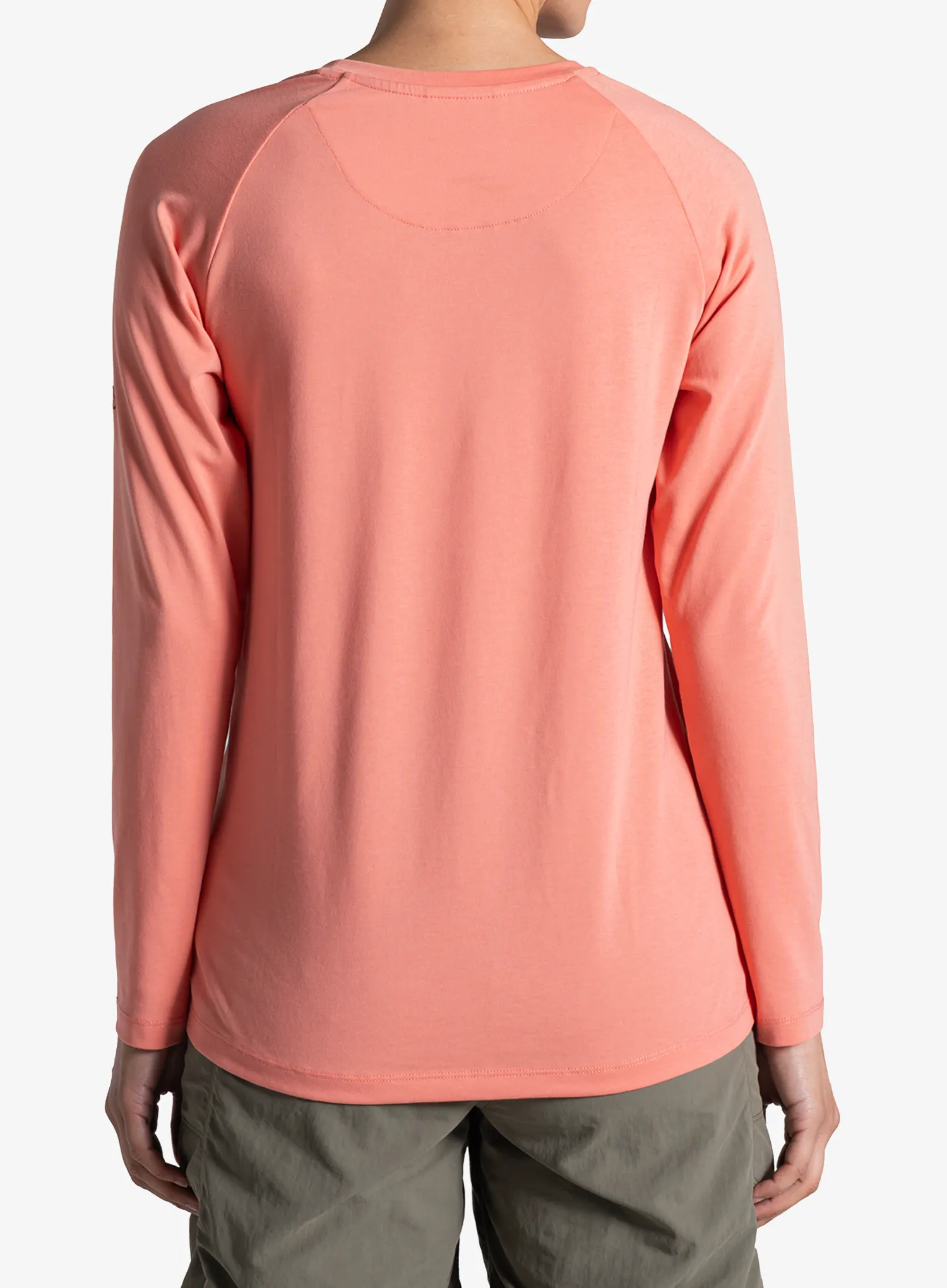 Ženska jopica Craghoppers NosiLife Nour Long Sleeved T-Shirt - spiced apricot