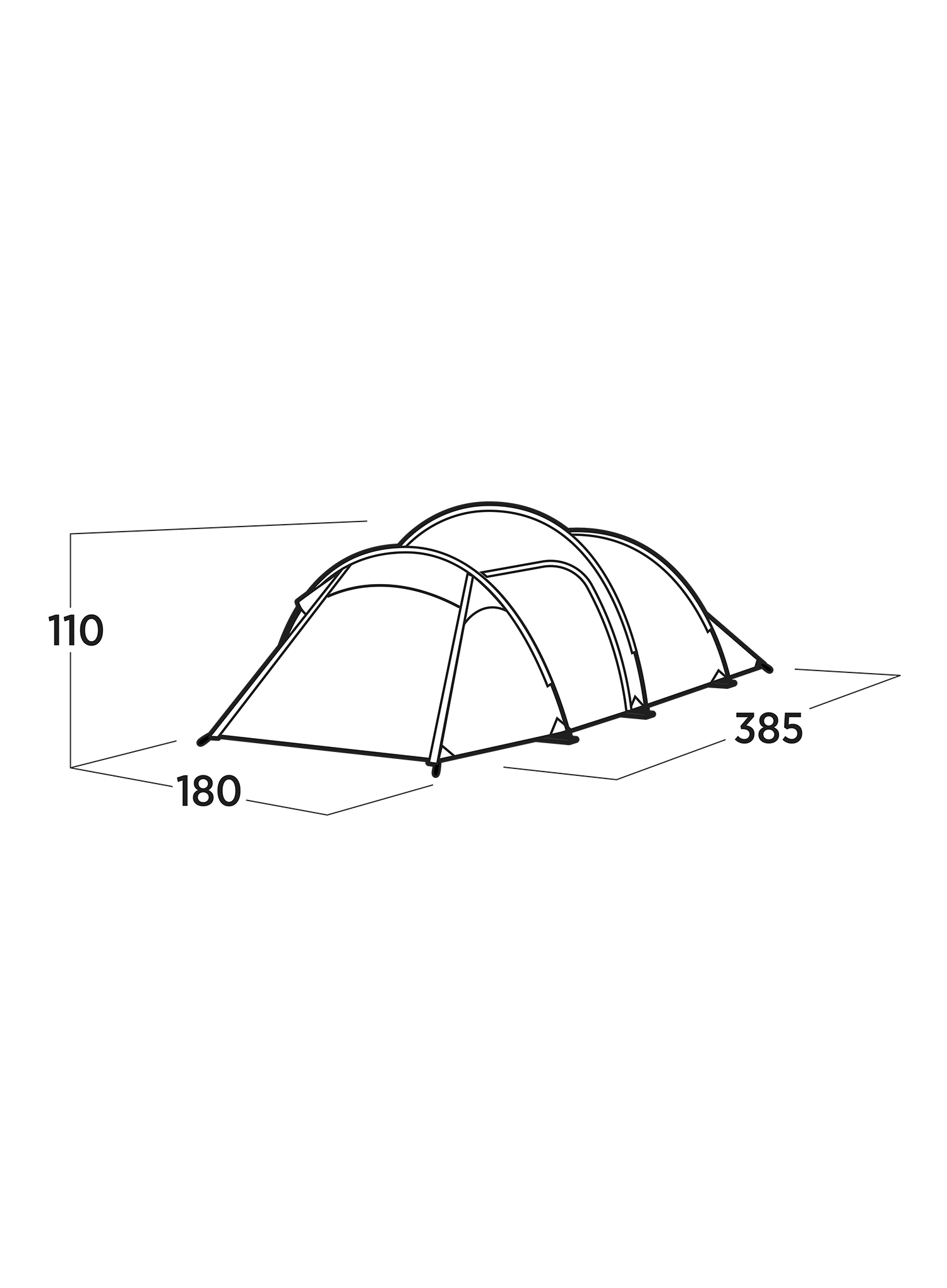 Šotor za 3 osebe Easy Camp Pasvik 3