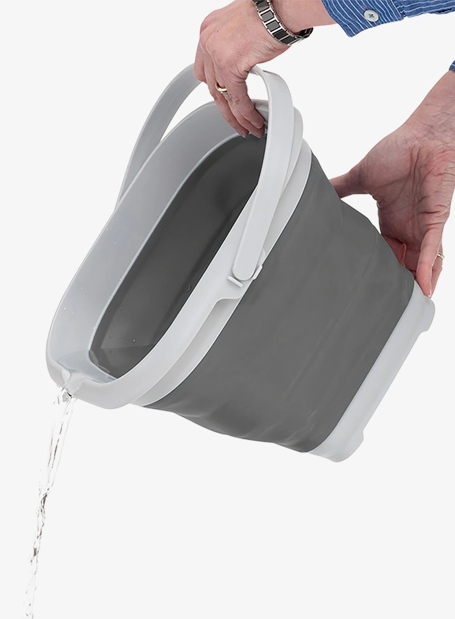 Vedro Outwell Collaps Bucket Square w/lid - grey mist