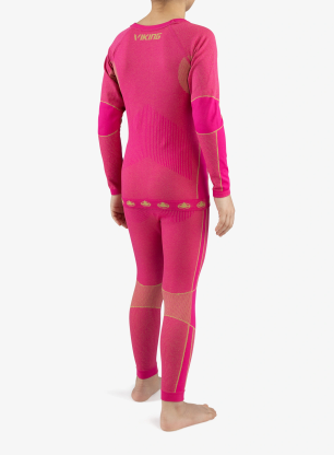 Termo perilo za otroke Viking Base Layer Riko Set - fuchsia