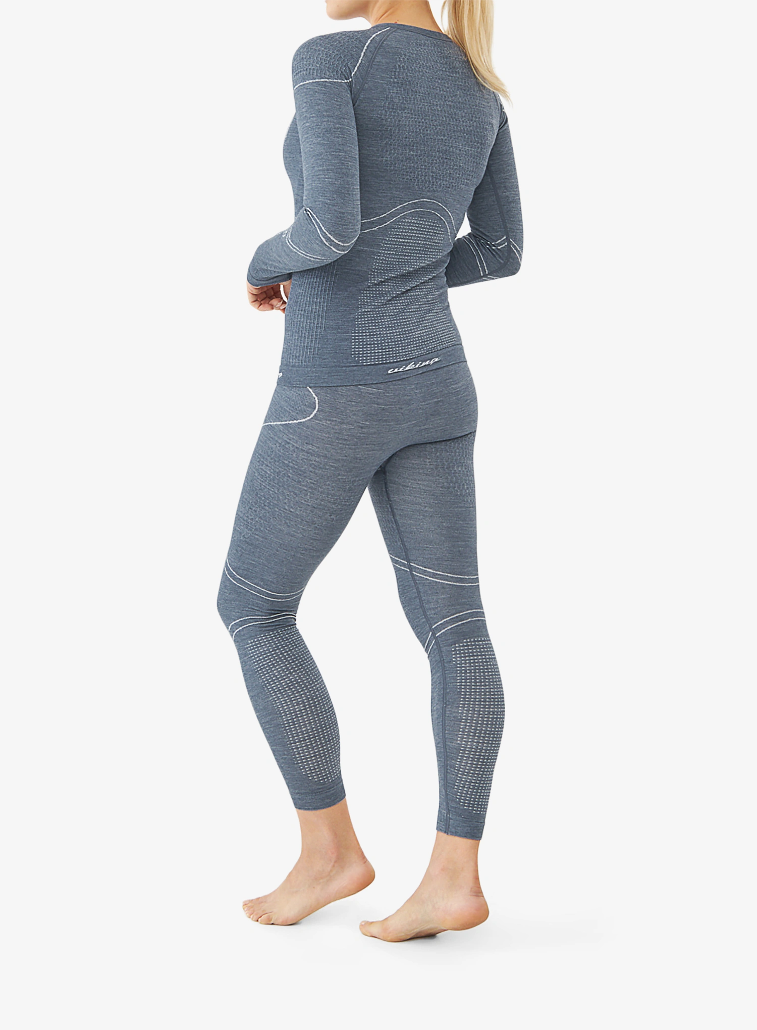 Žensko termo perilo Viking Base Layer Lana Pro Set - dark grey